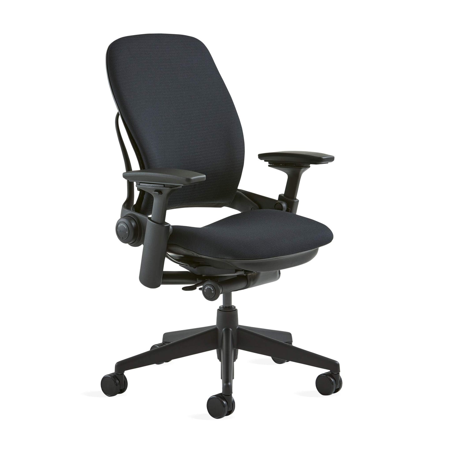 Steelcase Leap Chair, Black Fabric,FBA,5" Cylinder - - Medaid International