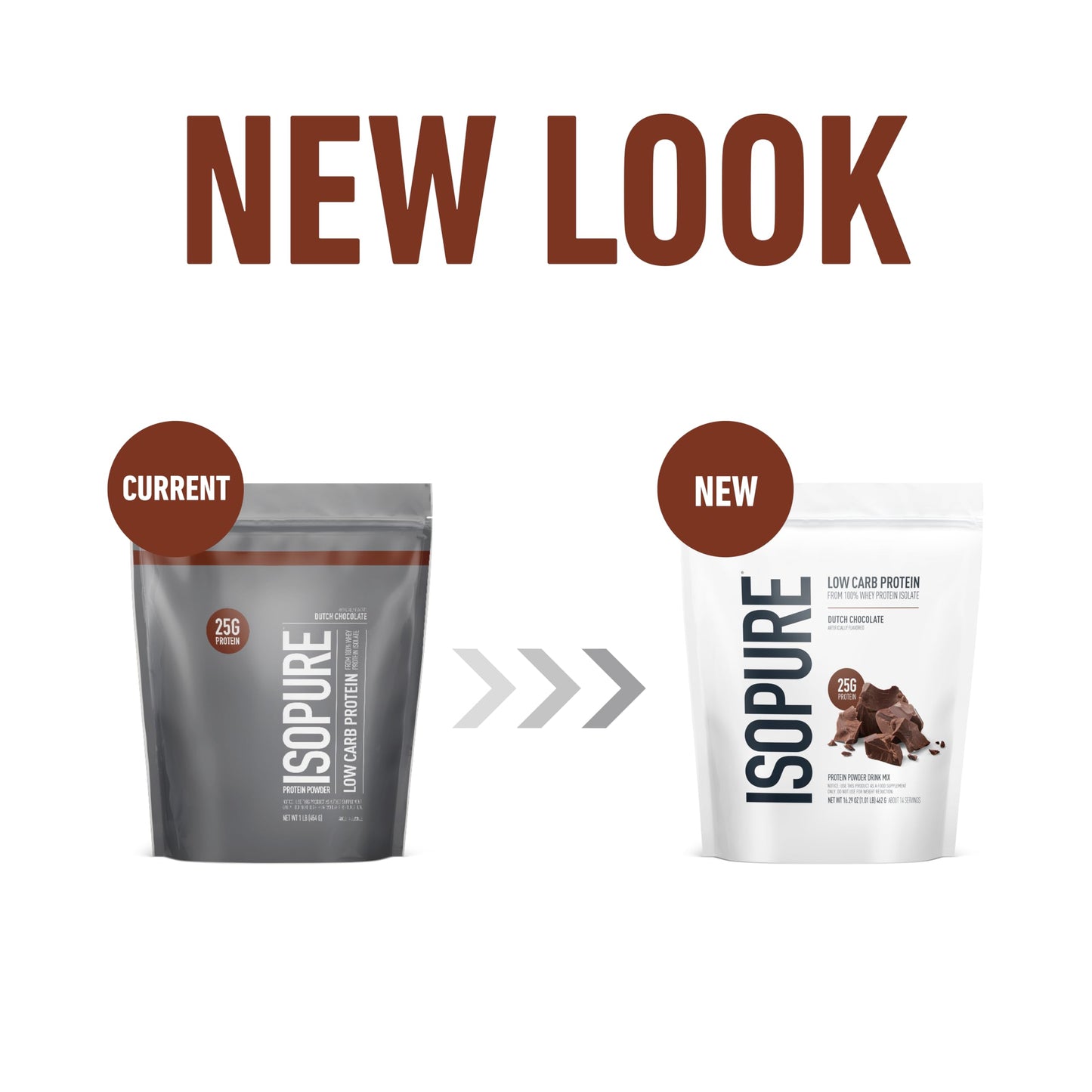 Isopure Low Carb 100% Pure Whey Isolate Protein Powder, Lactose Free, Gluten Free, With Vitamins, Dutch Chocolate, 25g Protein Per Serving, 1 Lb, 14 Servings (Packaging May Vary) - Medaid International