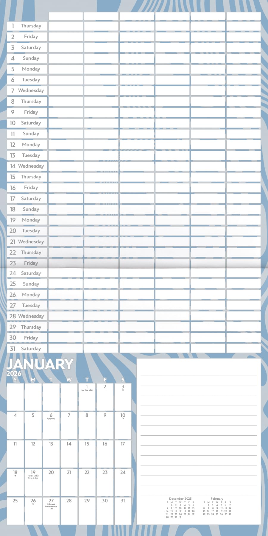 2026 Family Planner Wall Calendar - Medaid International