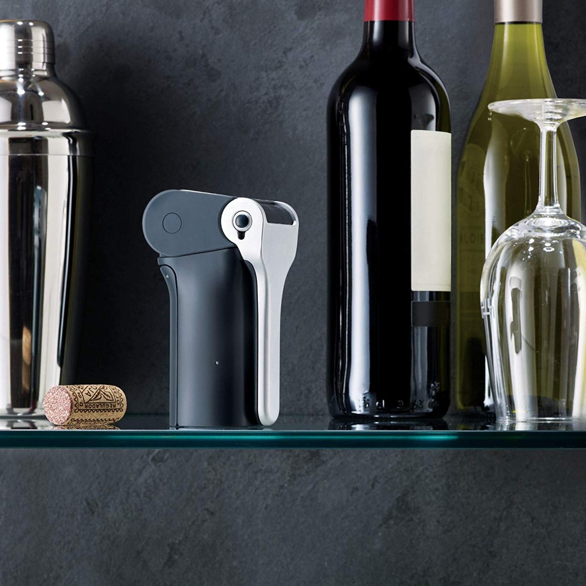 Joseph Joseph BarWise Compact Folding Lever Corkscrew Wine Opener with Foil Cutter, One-size, Blue - Medaid International