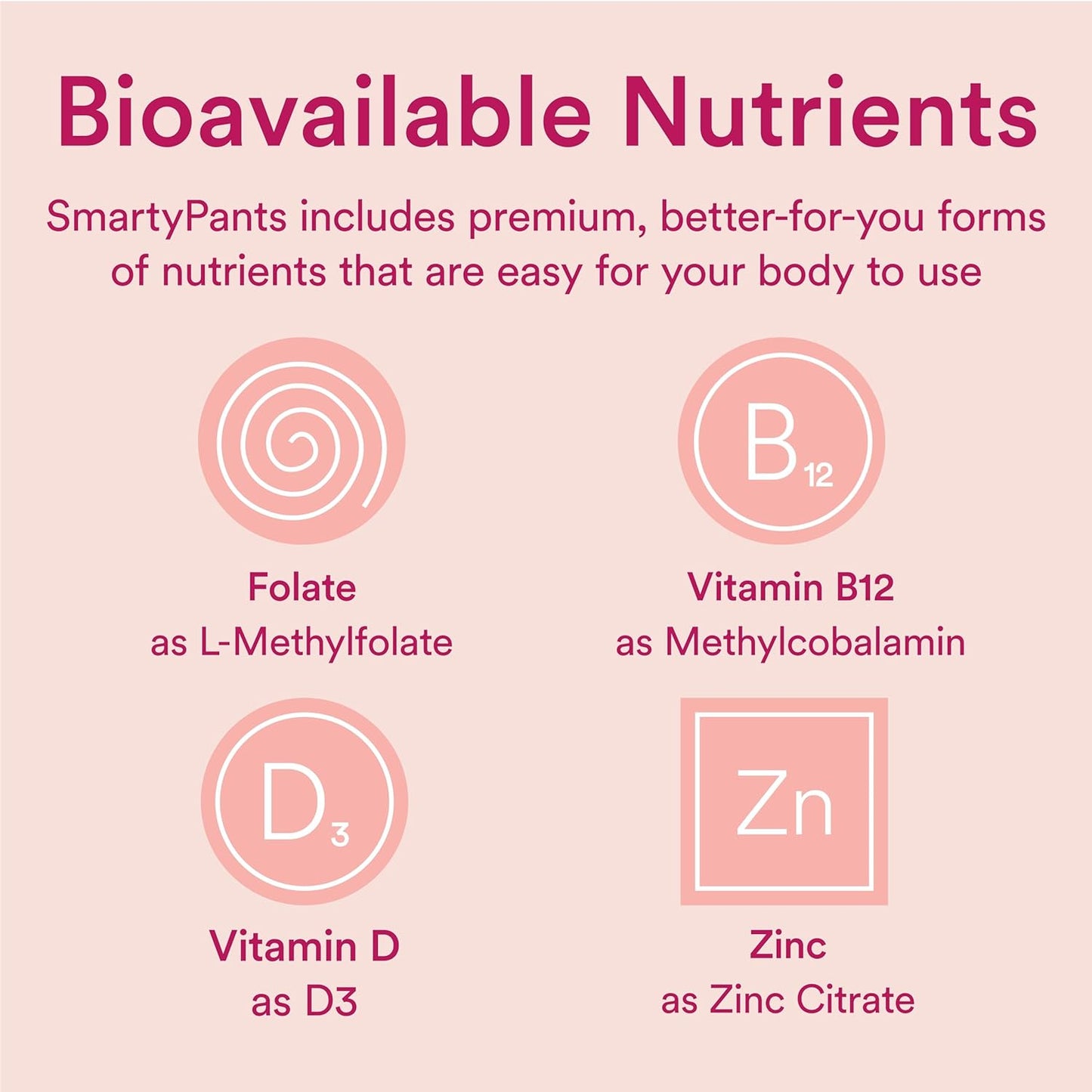 SmartyPants Women's Multivitamin Gummies, Sugar Free: Biotin, Methylfolate, Omega 3 (ALA), Vitamin D3, C, Vitamin B12, B6, Vitamin A, K & Zinc, Gluten Free, 60 Count (20 Day Supply) - Medaid