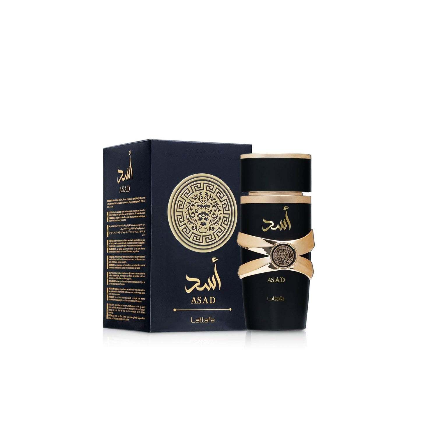 Lattafa Imported Long Lasting Luxury Perfume Spray Asad Premium Refreshing Oud and Musk Fragrances Eau De Parfum 100 ml Perfume for Unisex - Medaid International