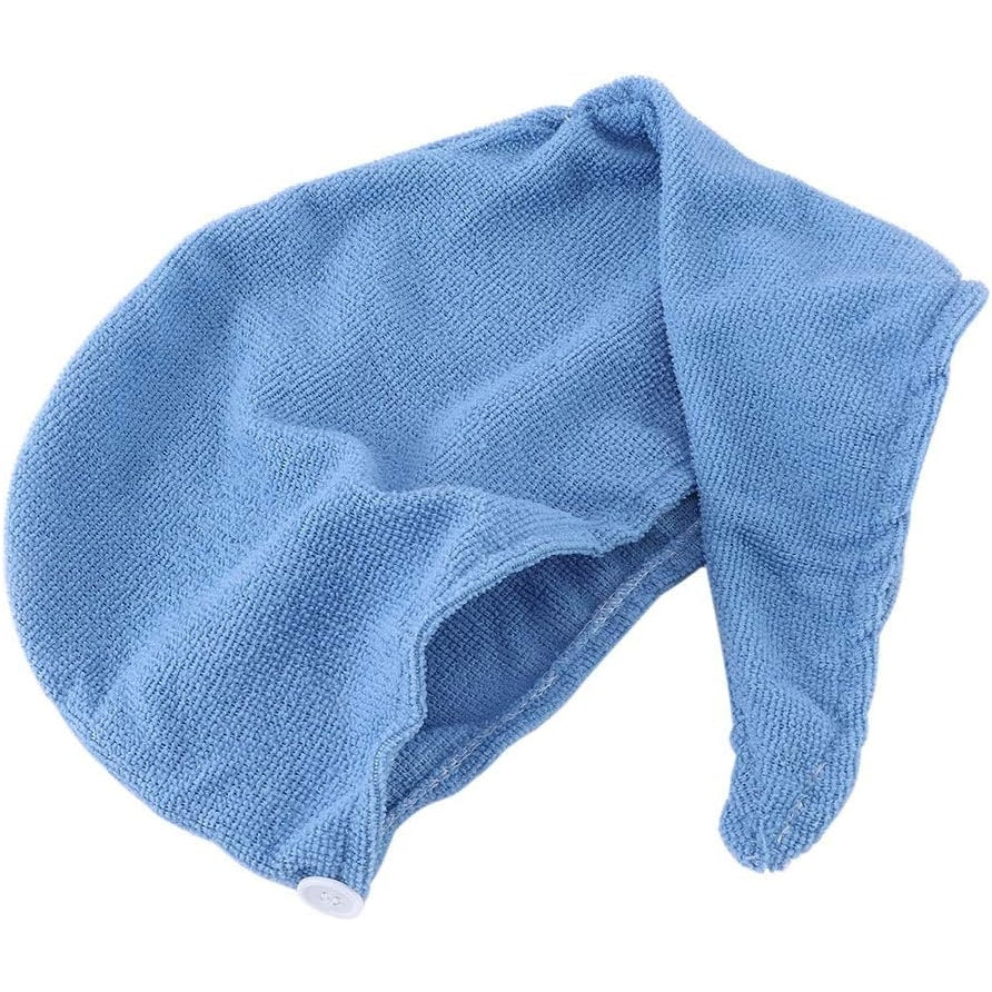 Microfiber Absorbent Hair Towels Towel/Hat/Cap Hair Dry Quick Dryer Bath Salon Towels for Gym, Bath, Spa, Shaving, Shampoo, Home Hair Drying (Purple) - Medaid