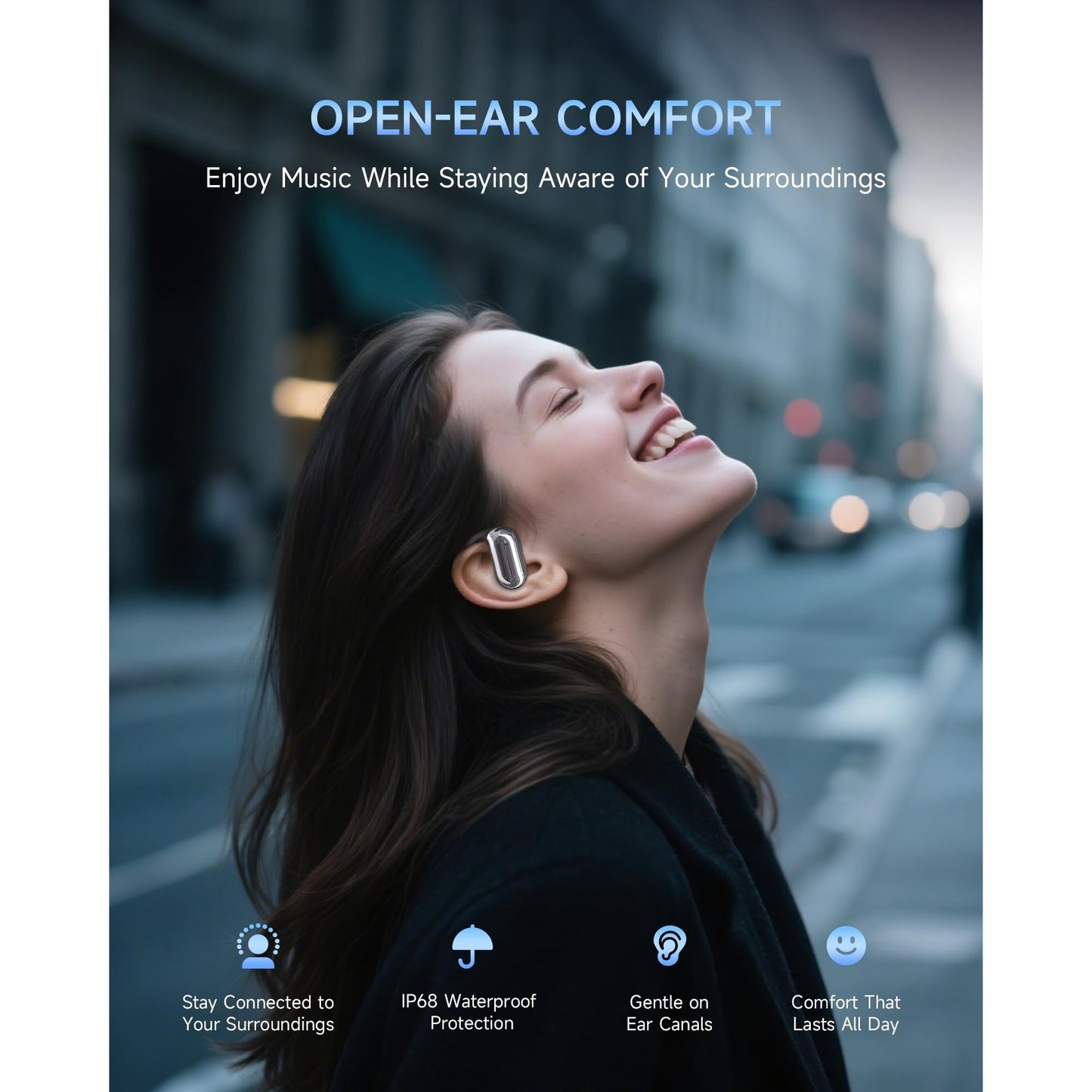 Mosyxe AI Translation Earbuds Real Time 144 Language Translator Earbuds for iPhone and Android Translation Headphones Translating Device for Travel Business Learning with Charging Case - Medaid International