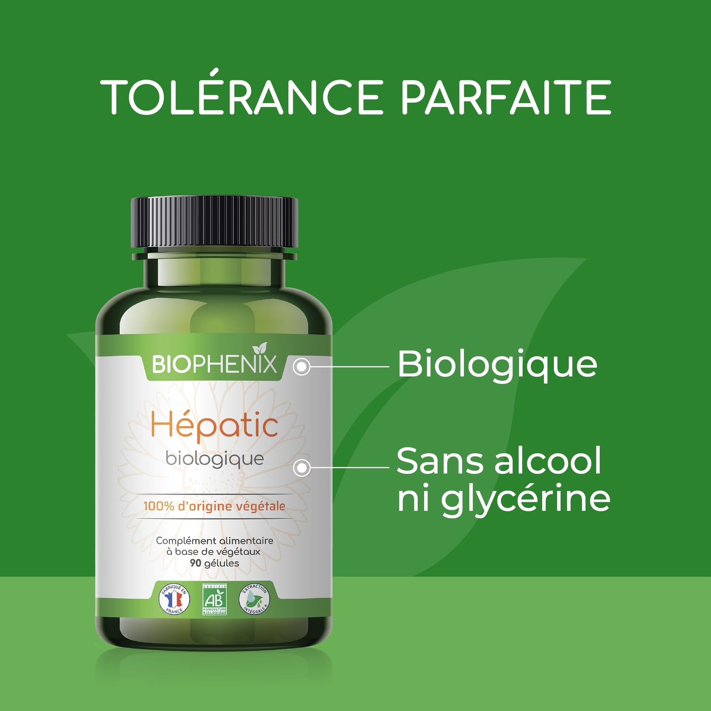 Biophénix Hépatic biologique 90 gélules - Complément alimentaire BIO 100% naturel à base de végétaux - Favorise les fonctions du foie - Medaid International
