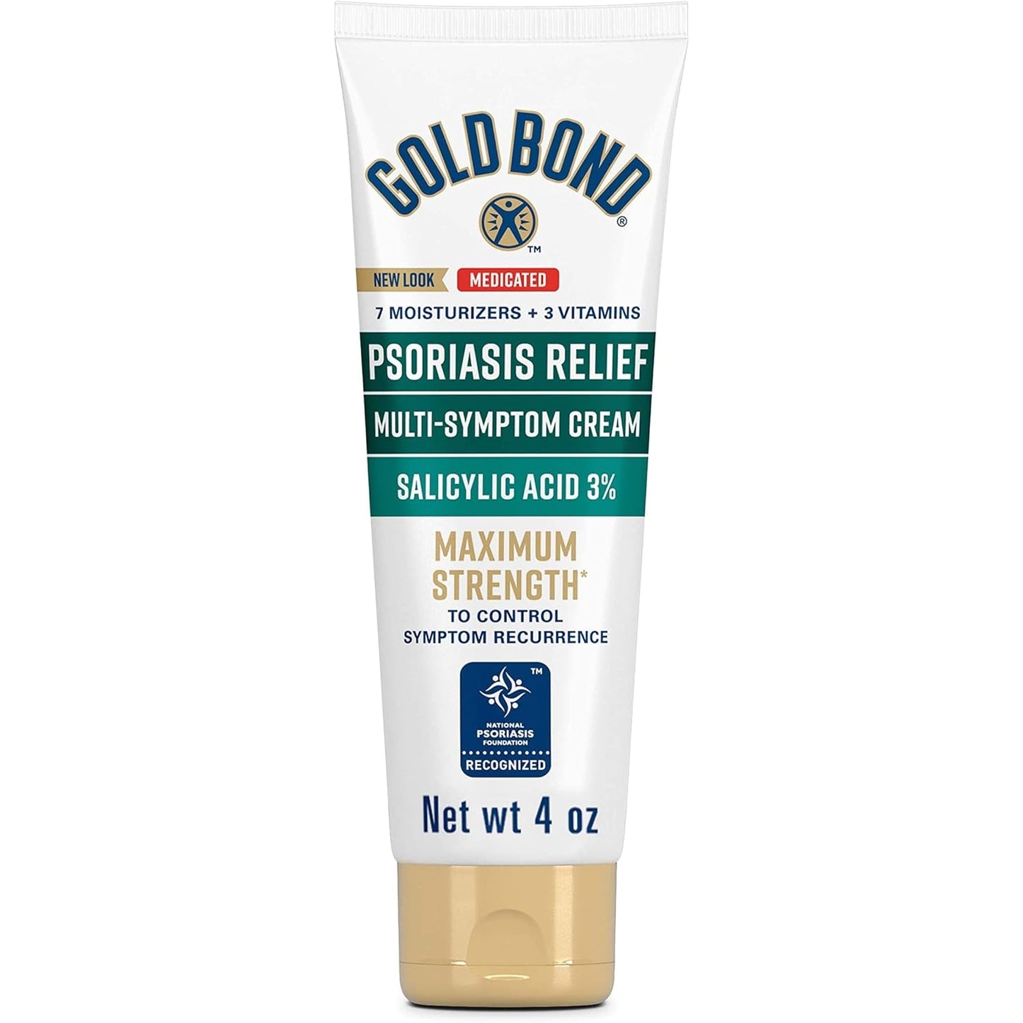 Gold Bond Multi-Symptom Psoriasis Relief Cream, 4 oz., for Itchy, Irritated & Scaling Skin - Medaid International