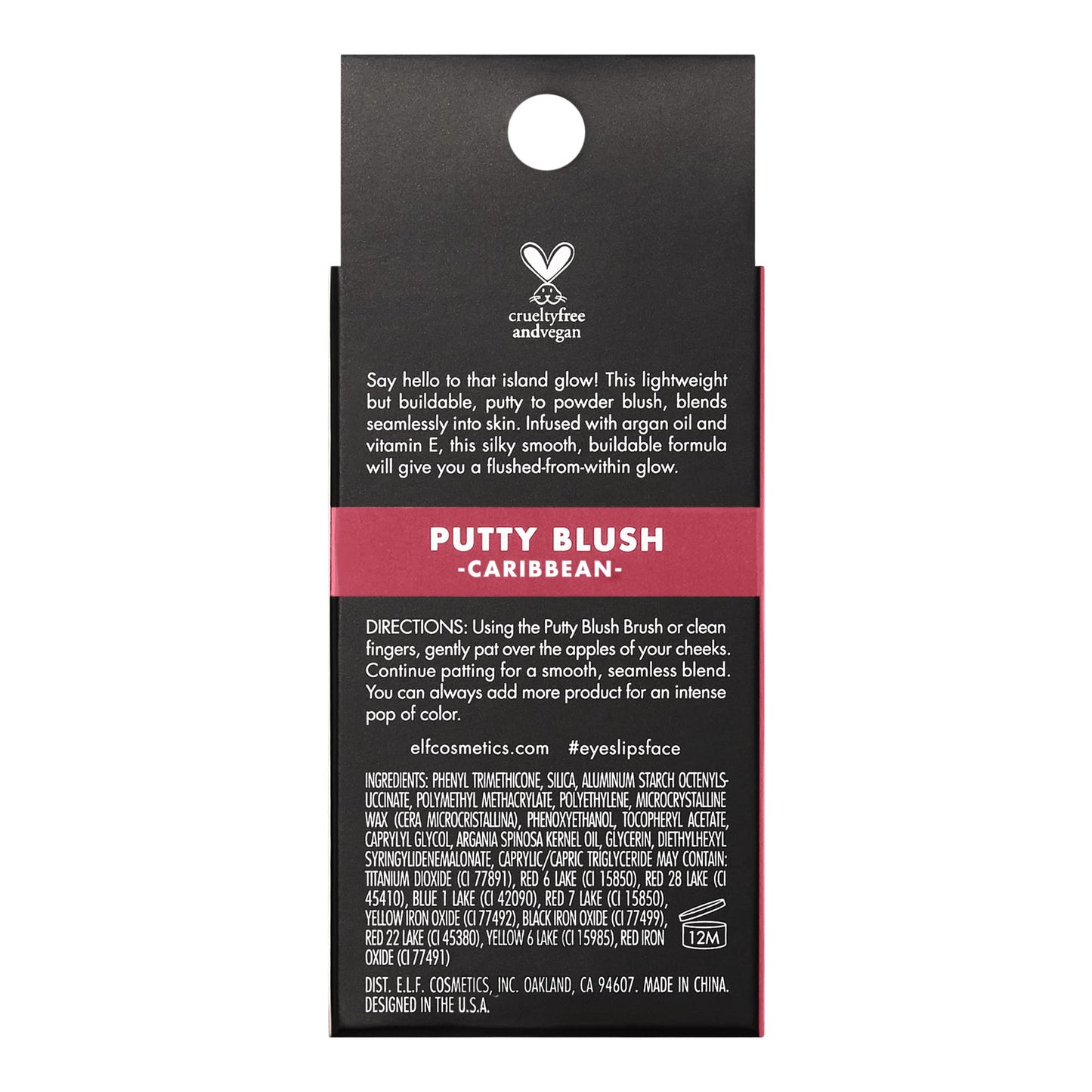 e.l.f. Putty Blush, Creamy & High-Pigment Formula For A Natural Glow, Delivers A Semi-Matte & Powder Finish, Vegan & Cruelty-Free, Caribbean - Medaid International