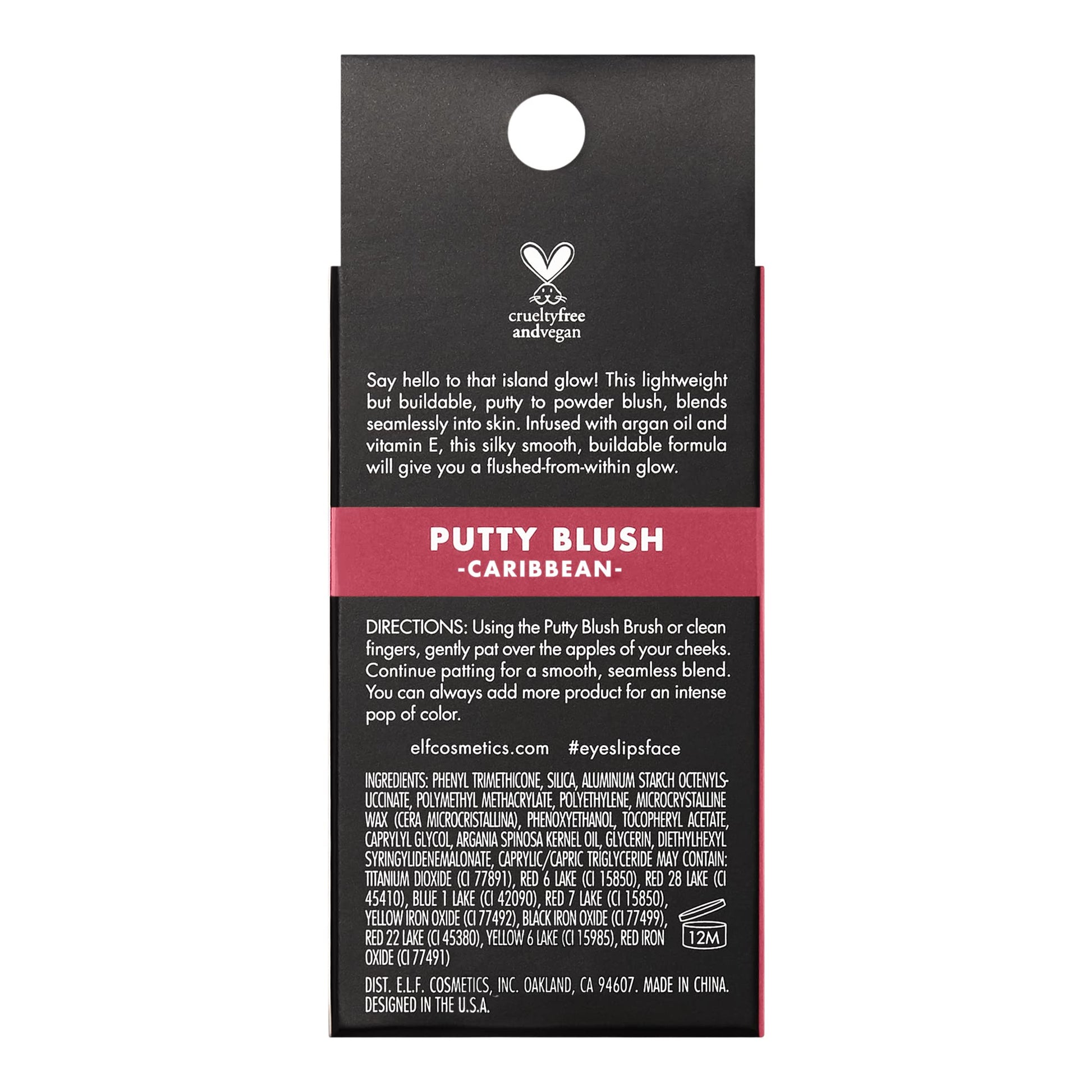 e.l.f. Putty Blush, Creamy & High-Pigment Formula For A Natural Glow, Delivers A Semi-Matte & Powder Finish, Vegan & Cruelty-Free, Caribbean - Medaid International