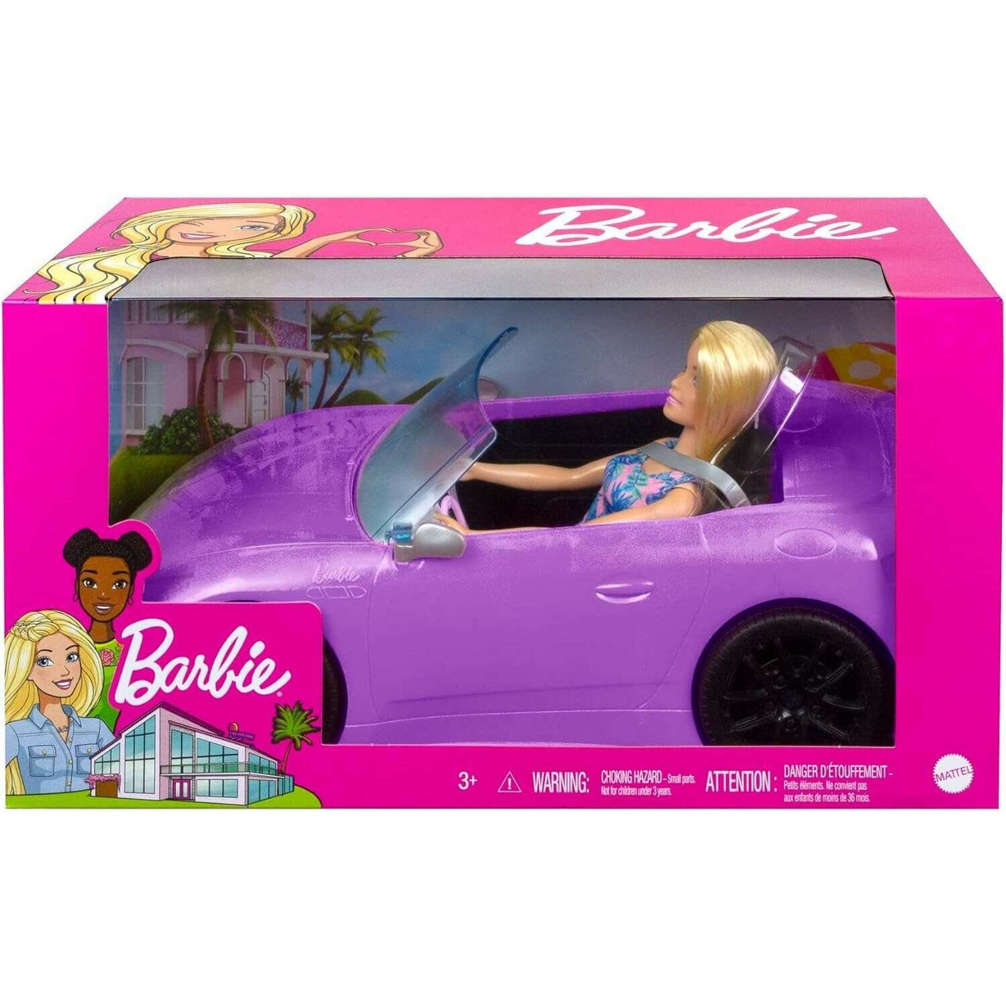 Doll & Purple Convertible Vehicle - Medaid International