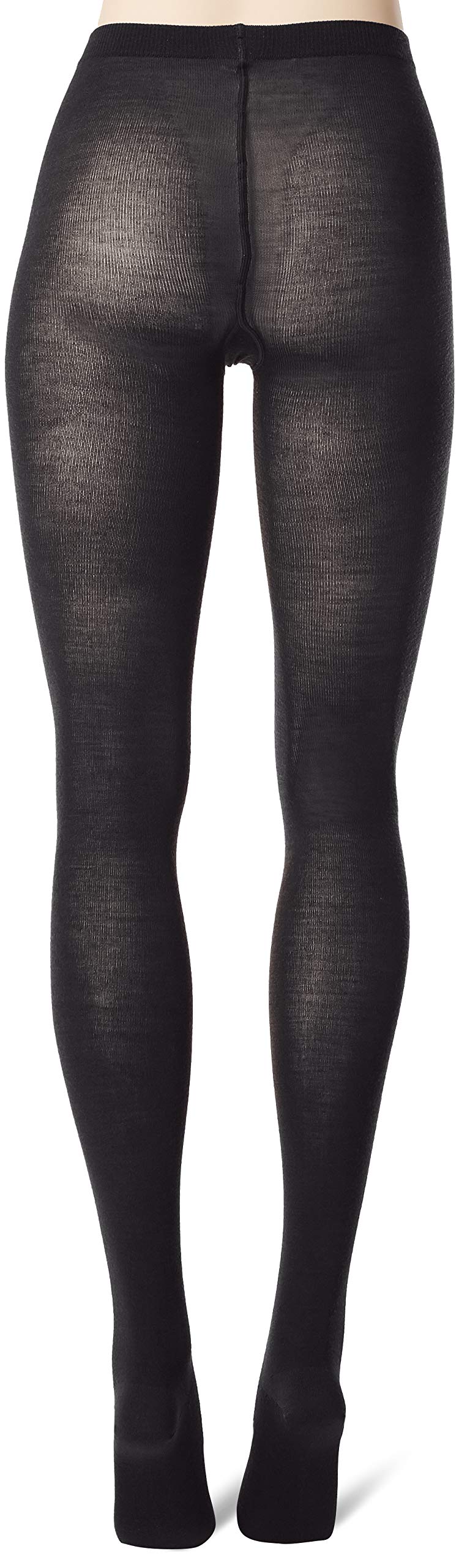 Wolford Merino Women’s Tights – Thick Opaque Knit – Virgin Wool Blend – Reinforced Toes – Knit Waistband Anthracite SM (4'11"-5'9", 99-165 lbs) One Size - Medaid International