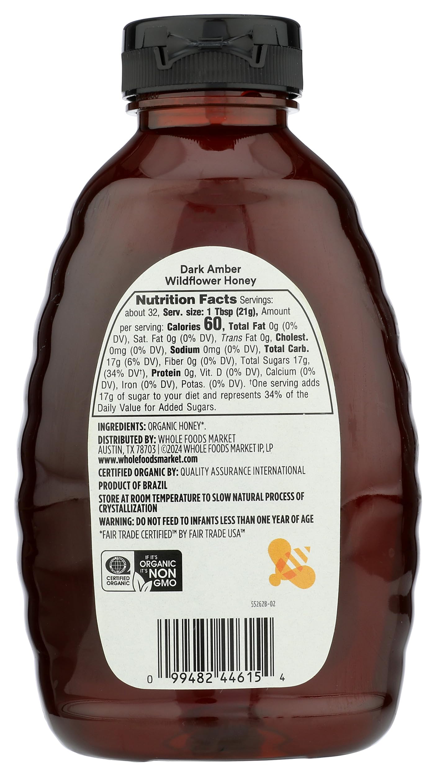 365 by Whole Foods Market, Organic Amber Mountain Forest Honey, 24 Ounce - Medaid International
