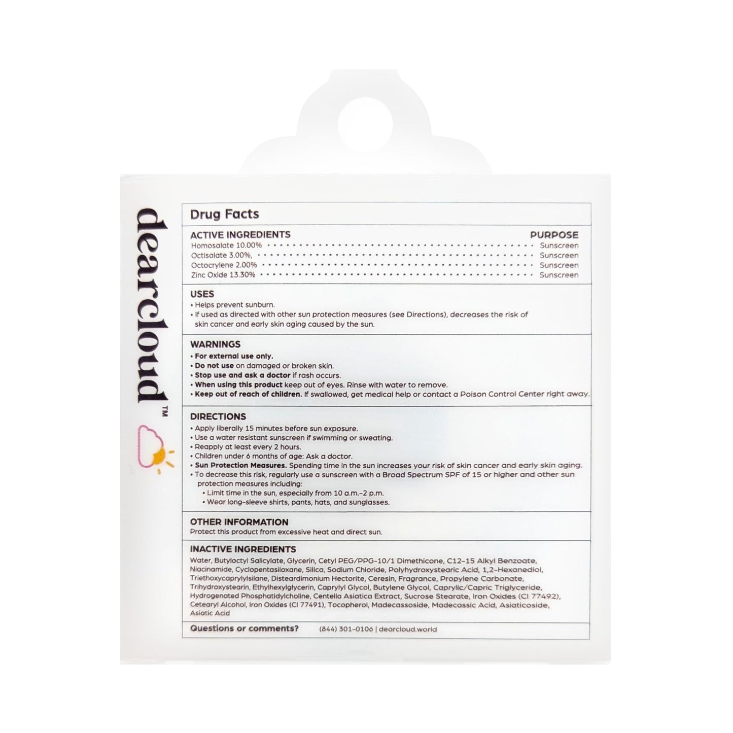 dearcloud Dear Sun Perfecting SPF Cushion – Color Adapting Sunscreen, Korean Sunscreen SPF 50+ (.53 oz) - Medaid International