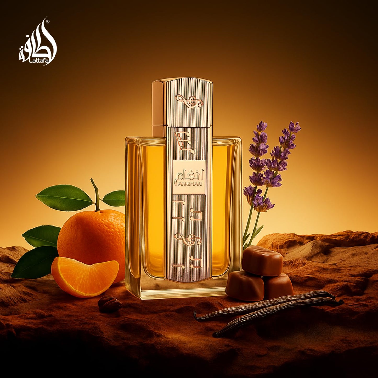 Lattafa Angham - Citrus, Lavender, Musk, Amber, Vanilla - Eau de Parfum Long-Lasting Fragrance for Unisex, 3.40 Ounce / 100 ml - Medaid International