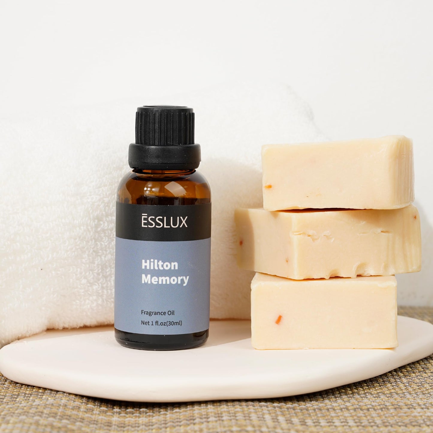 Hotel Diffuser Oil, ESSLUX Luxury Hotel Fragrance Oil Diffuser Scents, Inspired by The Hilton Hotel Scents,Essential Oils for Home for Diffuser, Massage, Soap, Candle Making Scents, Perfume, 30ml - Medaid International