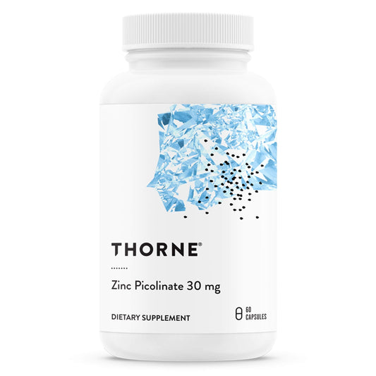 THORNE - Zinc Picolinate 30 mg - Well-Absorbed Zinc Supplement for Growth and Immune Function* - 60 Capsules - Medaid International
