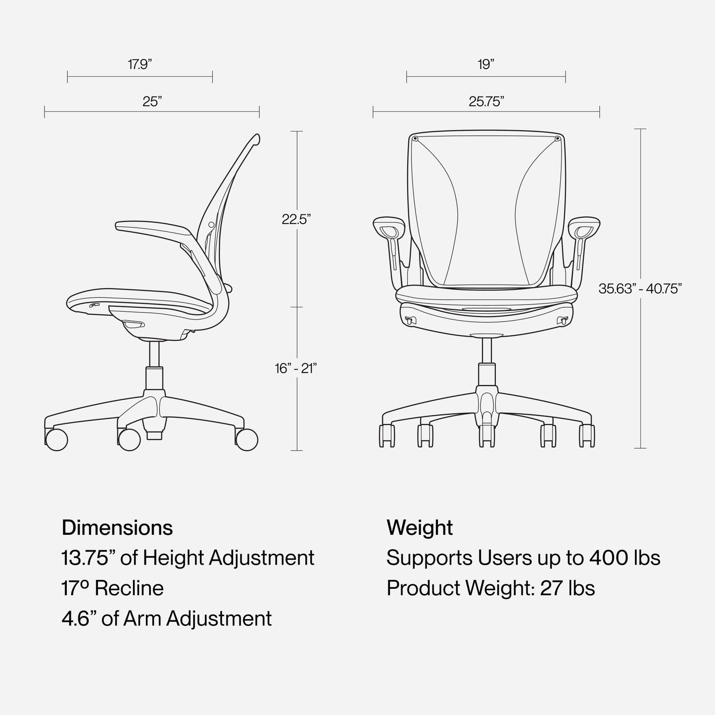 Humanscale World LM Poppy Seed Catena Mesh Ergonomic Office Chair for Desk with Blue Autumn Fabric Seat, Adjustable Simple Desk Chair, Gray Frame - Medaid International