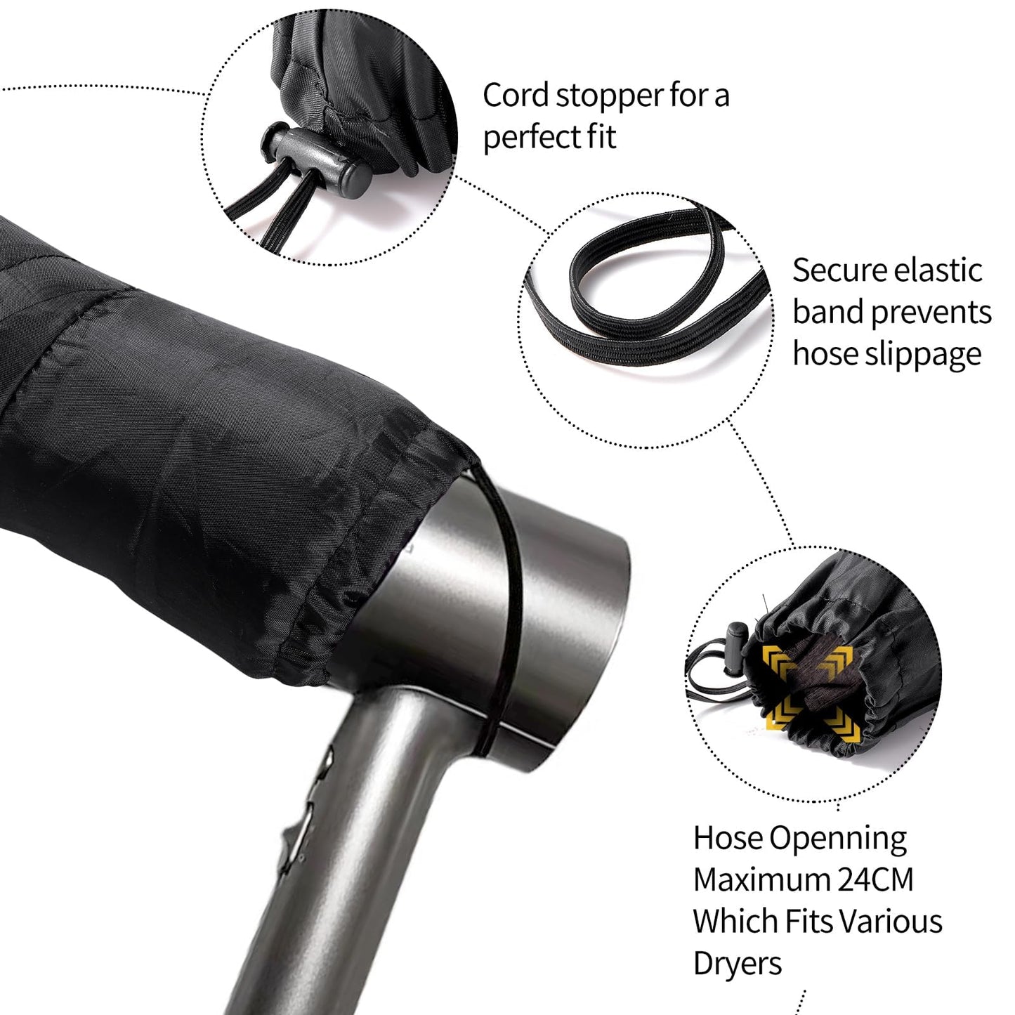 Hair Dryer Diffuser Attachment for Curly Hair,Portable Easy Use for Travel or Apartment,Curly Hair Diffuser Bonnet for Deep Conditioning at Home - Medaid International