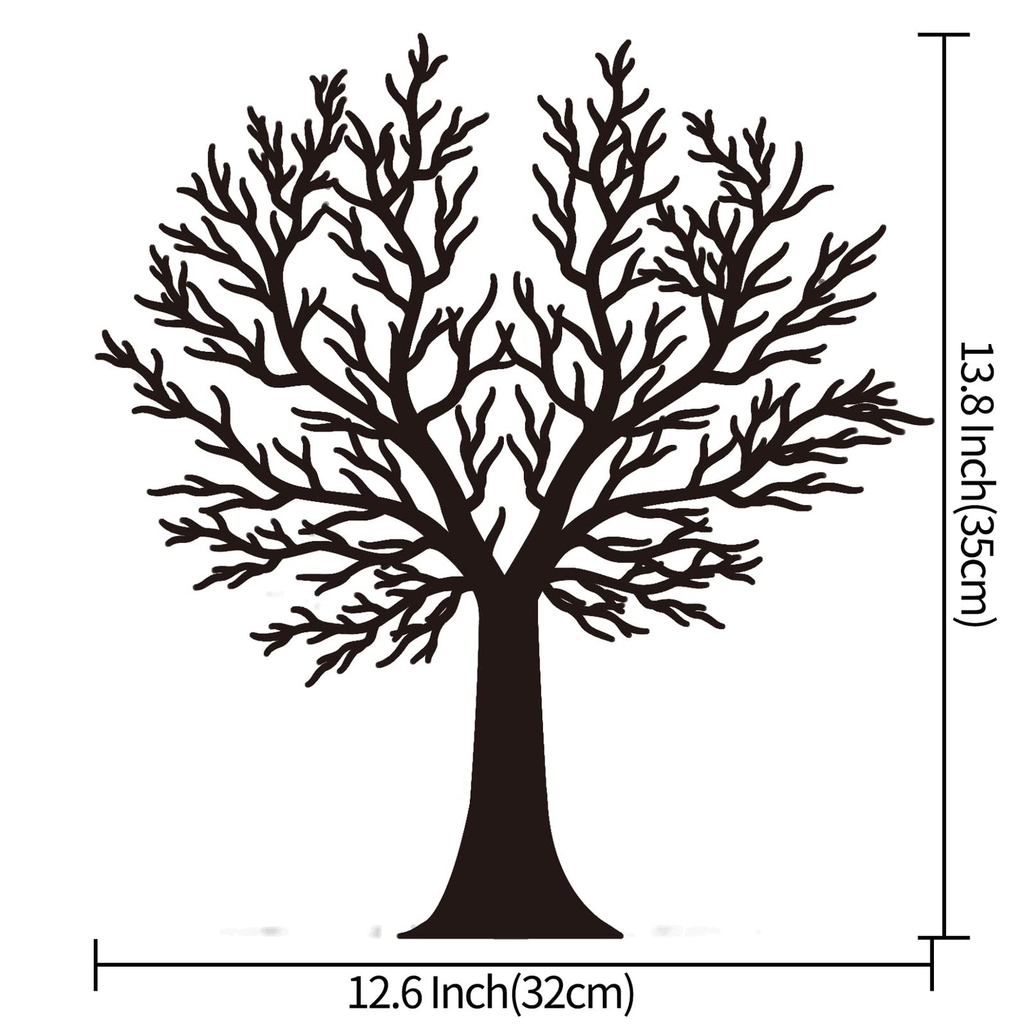 Wood Tree Crafts 3D Tree of Life Sign Ornament Natural Wood Artificial Table Tree Desktop Fake Faux Plants Ornaments Wooden Home Room Decor Holiday Party Wedding Farmhouse Decoration 14x12 Inch - Medaid International