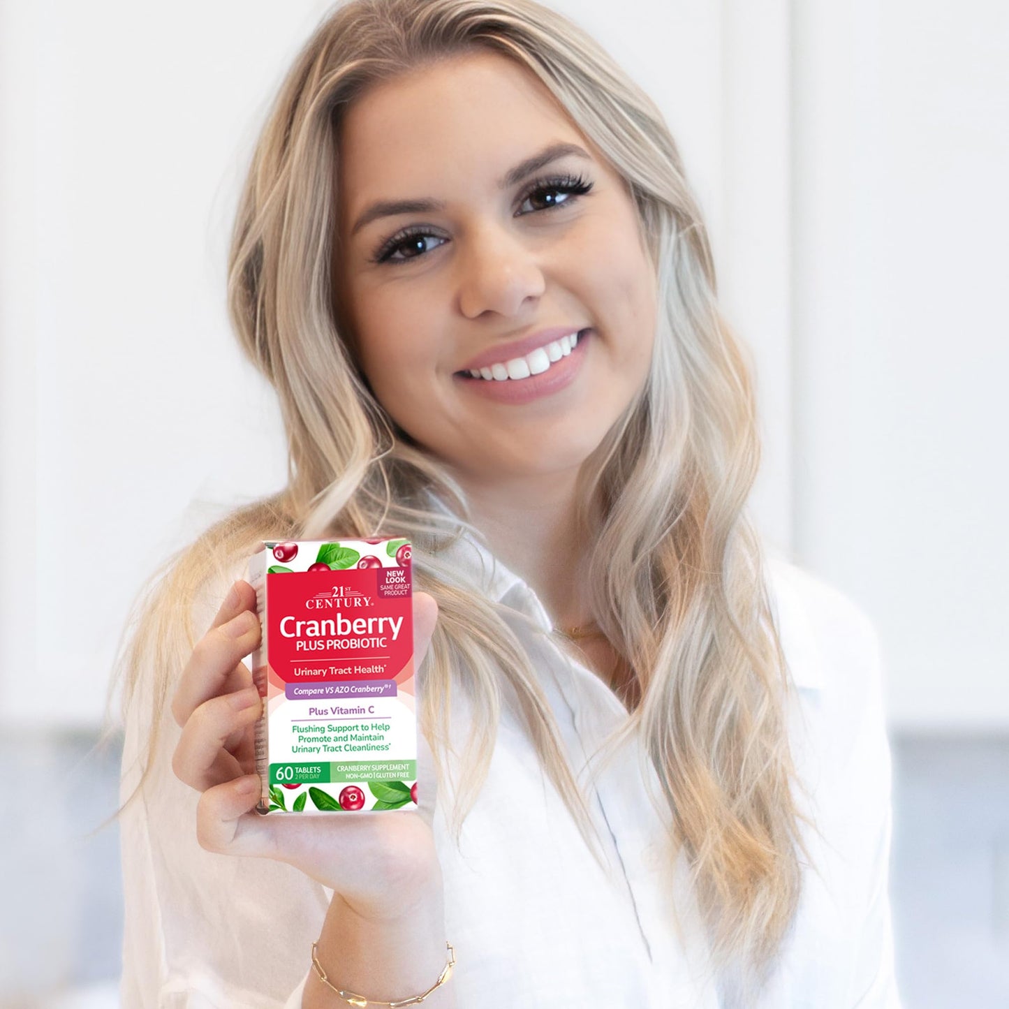 21st Century Cranberry Plus Probiotic Tablets, 60 Count - Medaid International