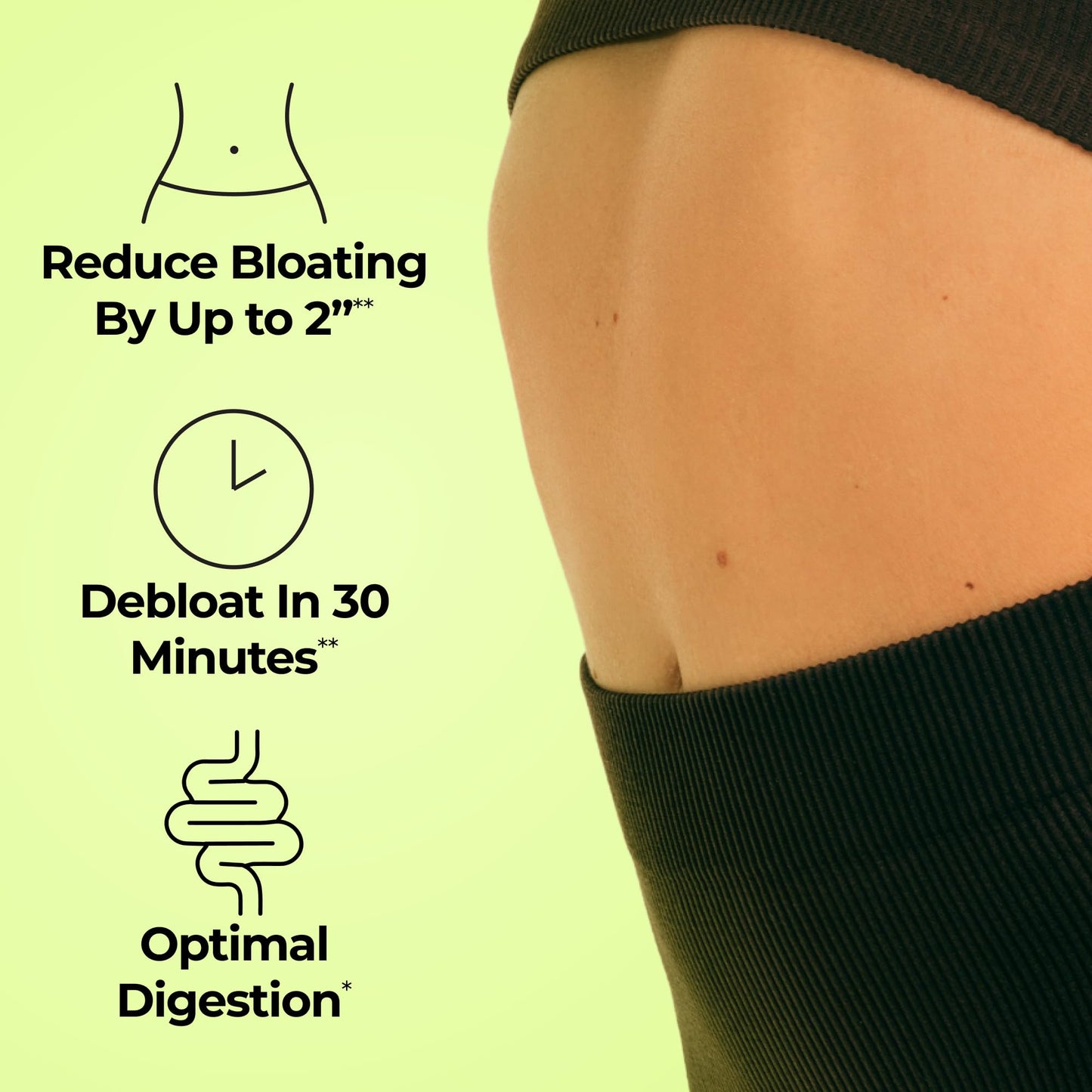 HUM Flatter Me Digestive Enzymes for Women & Men, Digestive Health Bloating Supplement with Ginger & Peppermint Leaf, Fast Acting Anti Bloat Pills Multi Enzyme for Debloating, Vegan, 60 Capsules - Medaid International