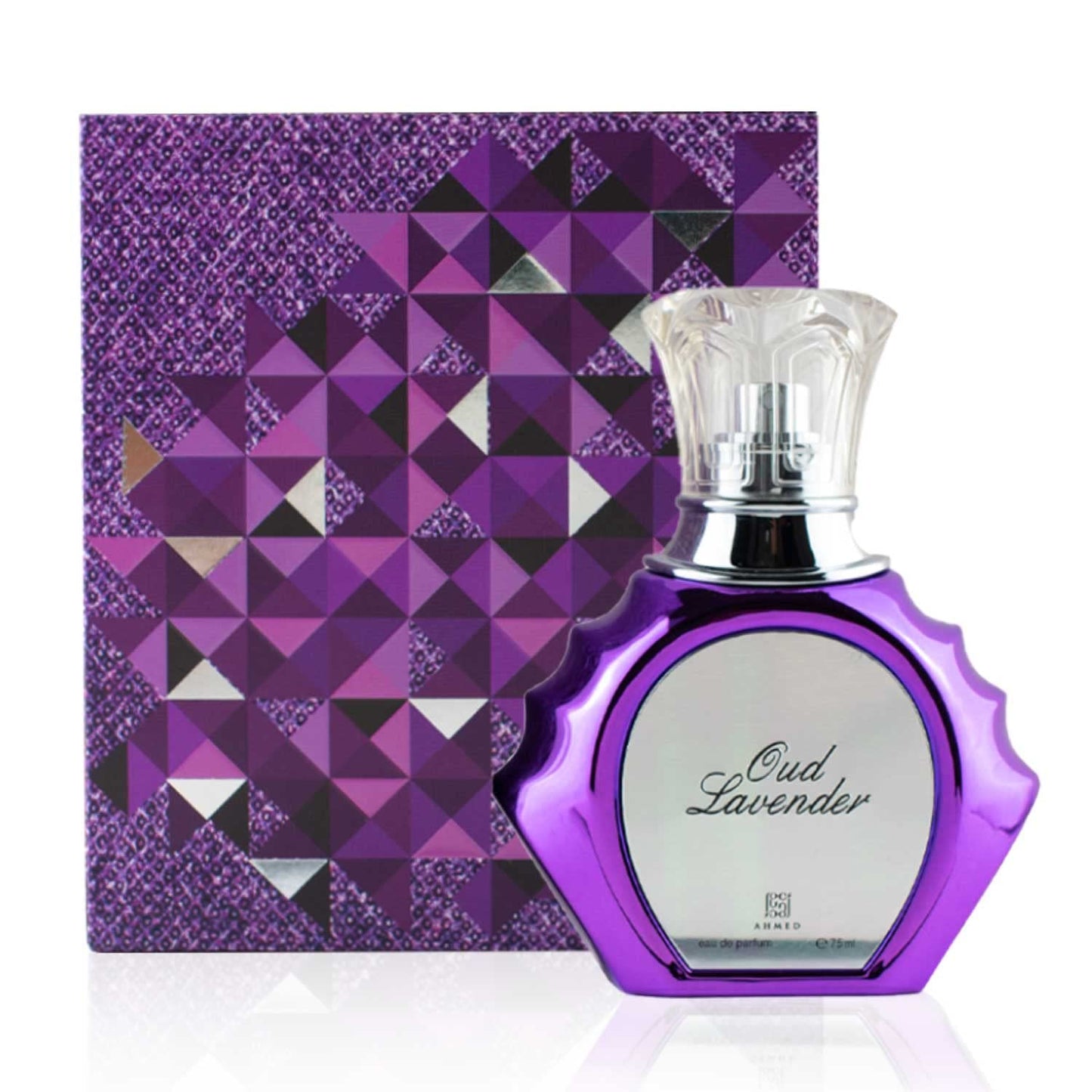 AHMED Oudh Lavender 75mL Oriental Fragrance with Bold, Fresh, Luxurious and Sensual Versatile Oudh Leather Accords by Al Maghribi Arabian Perfumes Dubai - Medaid International