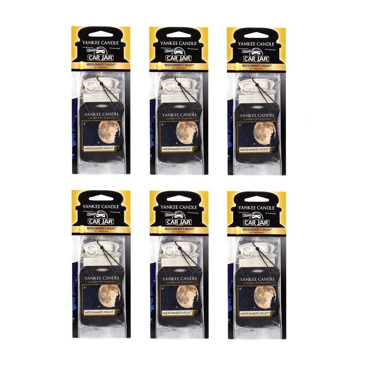 Yankee Candle Paper Car Jar, Midsummer's Night (Pack of 6) - Medaid International