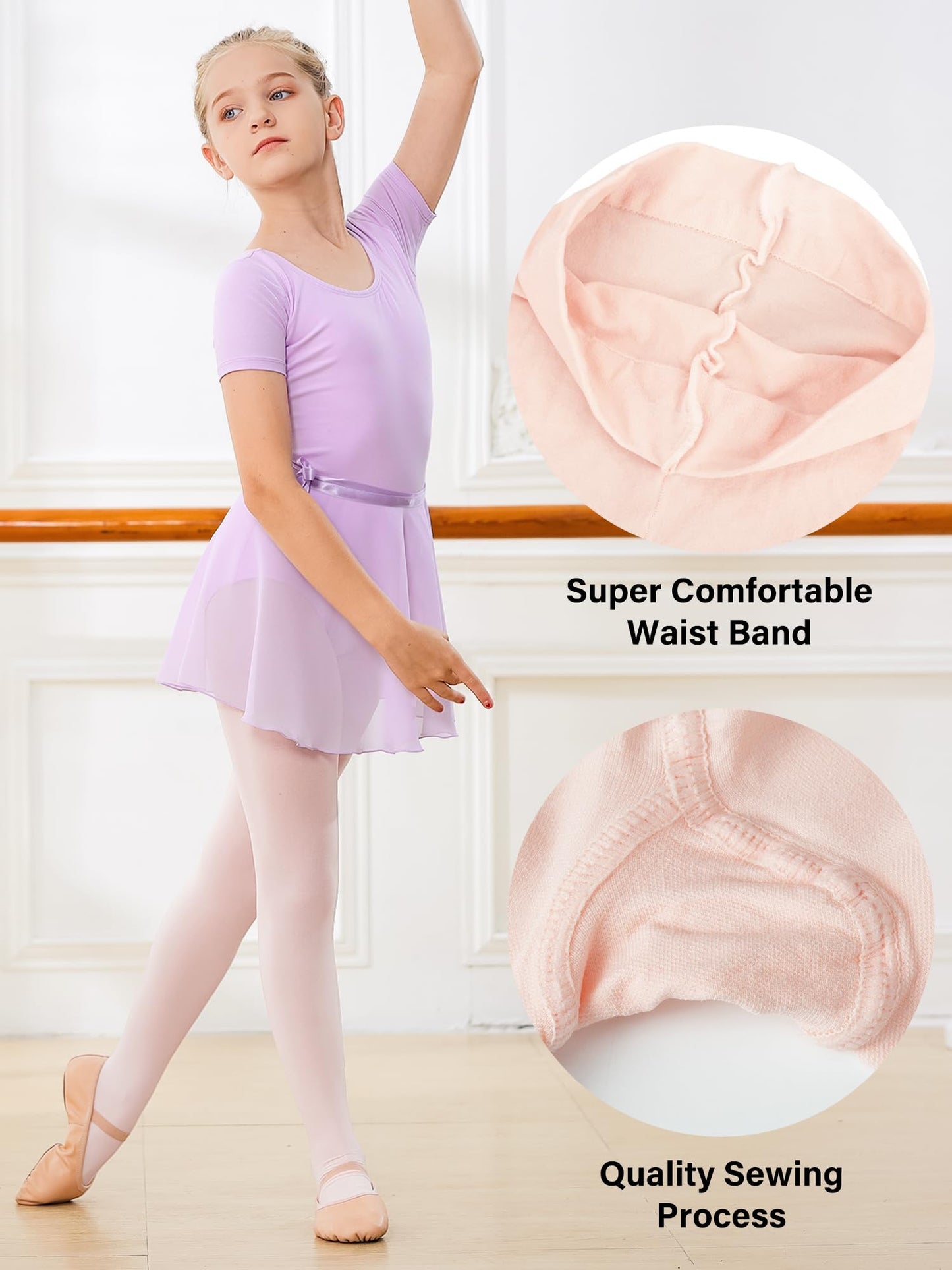 Stelle Girls Ballet Dance Students School Footed Tight (Toddler/Little Kid/Big Kid)(BP,6-8 Years) - Medaid International