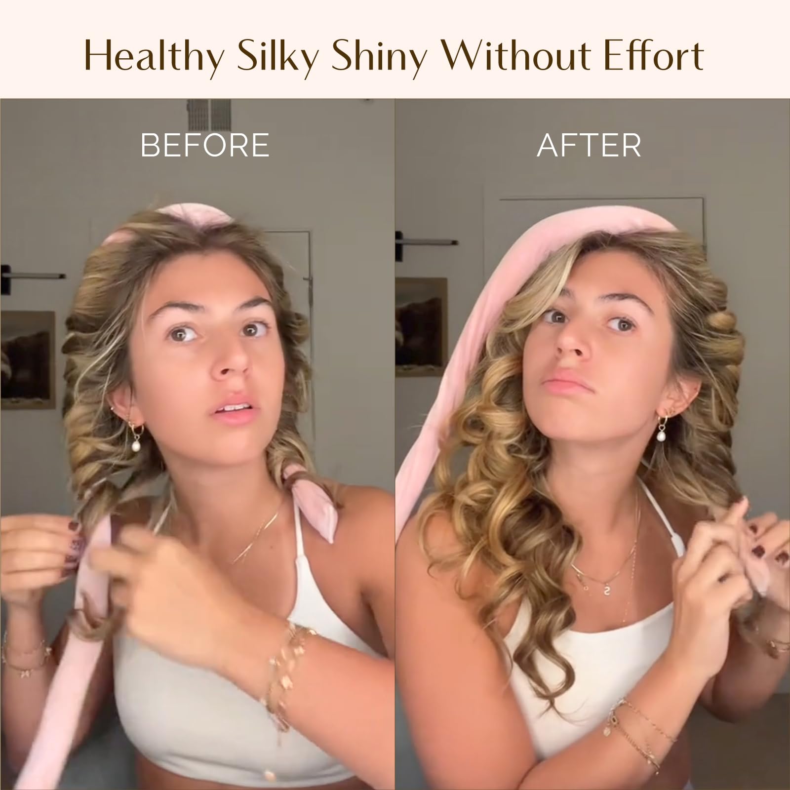 Yanibest Heatless Hair Curler to Sleep in, Overnight curl headband, No Heat Hair Curler Set with Hair Clip Scrunchies for Styling - Medaid International