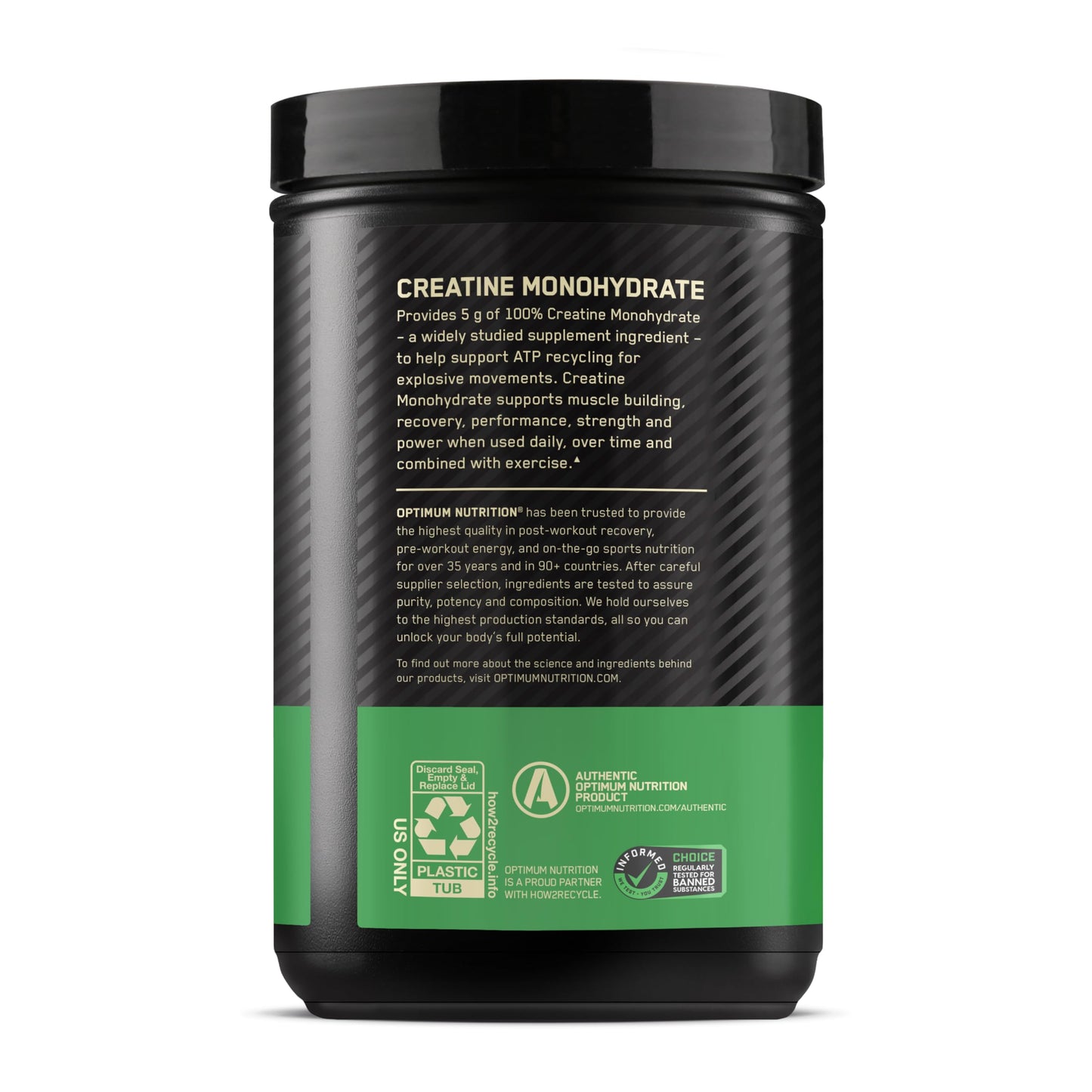 Optimum Nutrition Micronized Creatine Monohydrate Powder, Unflavored, 120 Servings, 600 Grams (Packaging May Vary) - Medaid International