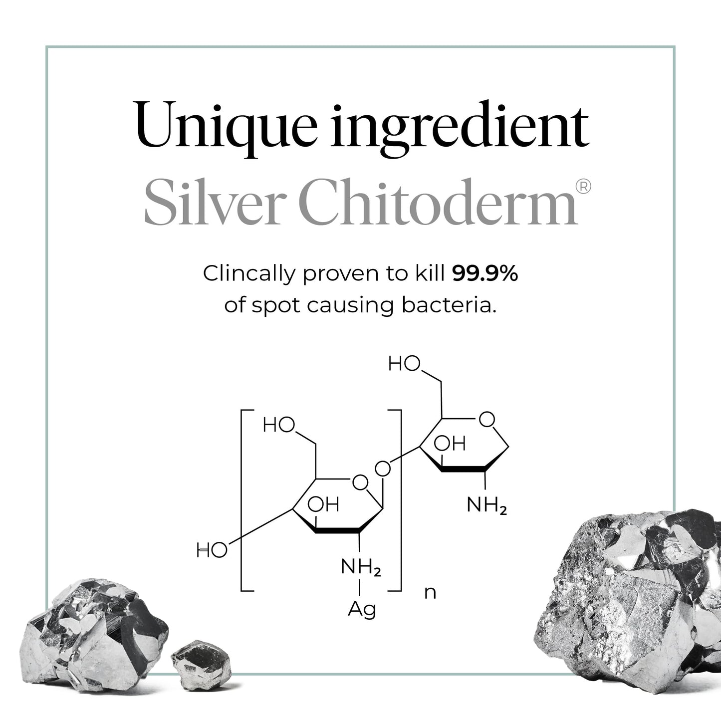 47 Skin Hydrating Face Serum for Clearing Acne & Scars, Anti-Blemish & Scar Repair Serum Skincare Treatment with Silver Chitoderm - Smooth Skin Moisturiser (1.01 oz) - Medaid International