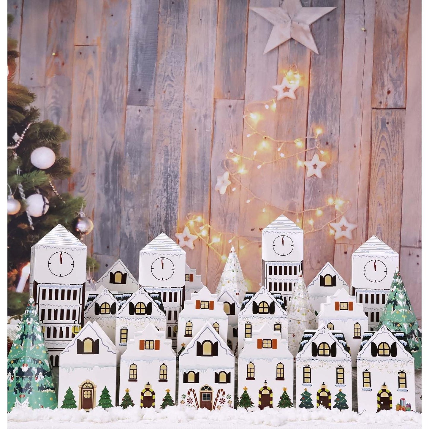 HEIPINIUYE 24 Empty Advent Calendar Boxes to Fill Yourself DIY Empty Christmas Countdown Calendars 2025 Fillable Advent Calendar Box for Boys Girls Adults Xmas White House Calendars Gift Boxes - Medaid International