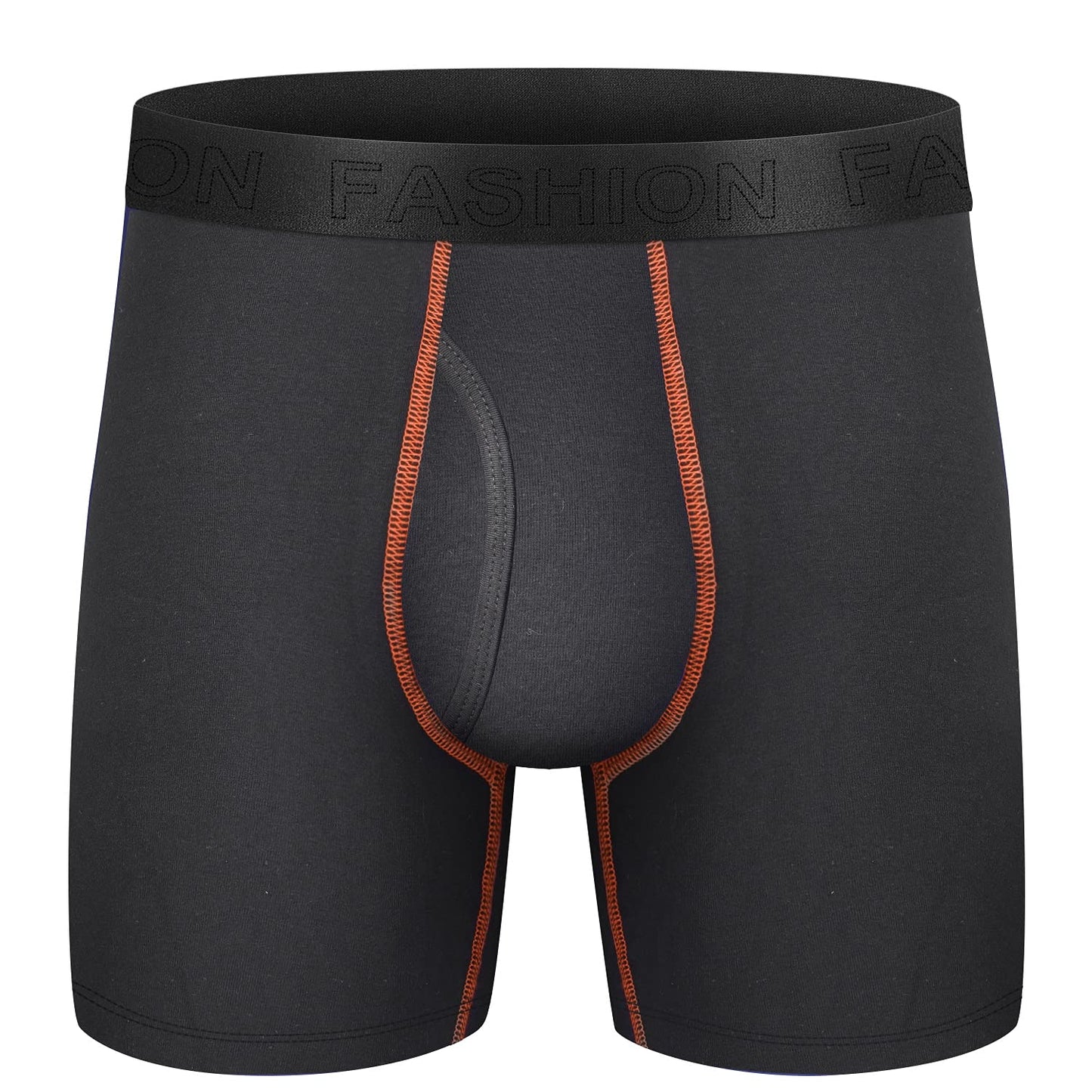 CONKEND Mens Boxer Briefs Cotton Underwear Pack Breathable no Ride up 6" Wide Waistband Tageless Boxers Briefs for Men 5Pack - Medaid International