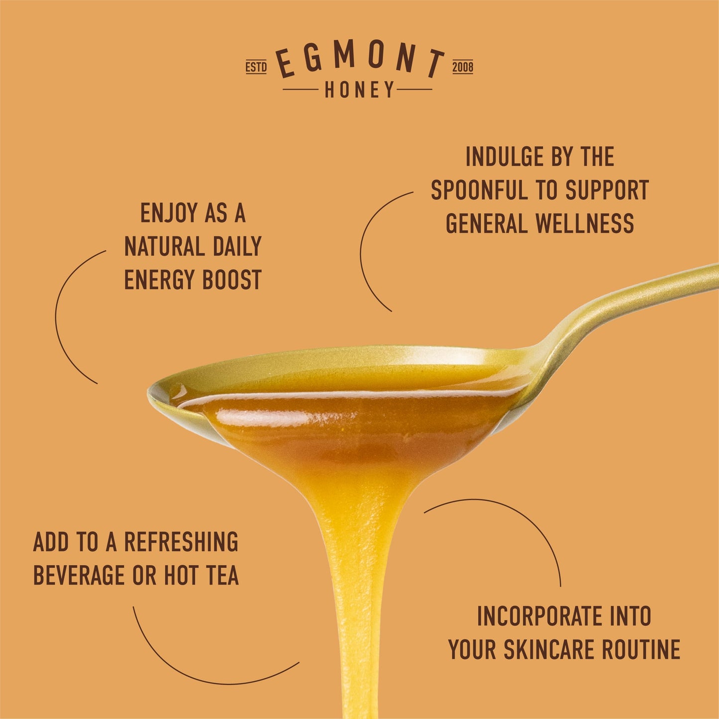 Egmont Honey Raw Manuka Honey MGO 50+ 17.6oz (500g) NON-GMO, Kosher, Recycled plastic jar, Traceable 100% Pure Authentic New Zealand Honey, MGO Certified - Medaid International