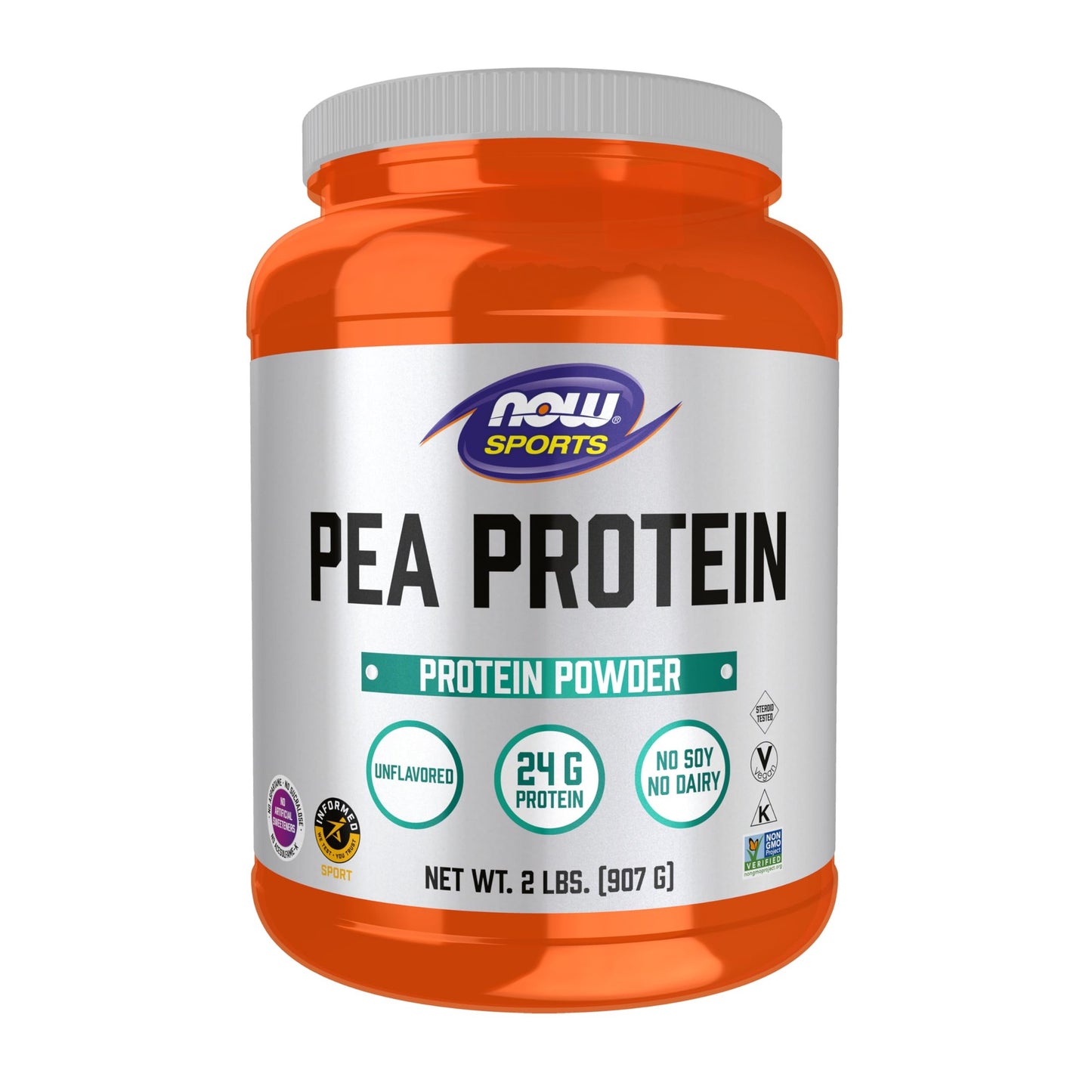 NOW Foods Sports Nutrition, Pea Protein 24 g, Fast Absorbing, Unflavored Powder, 2-Pound - Medaid International