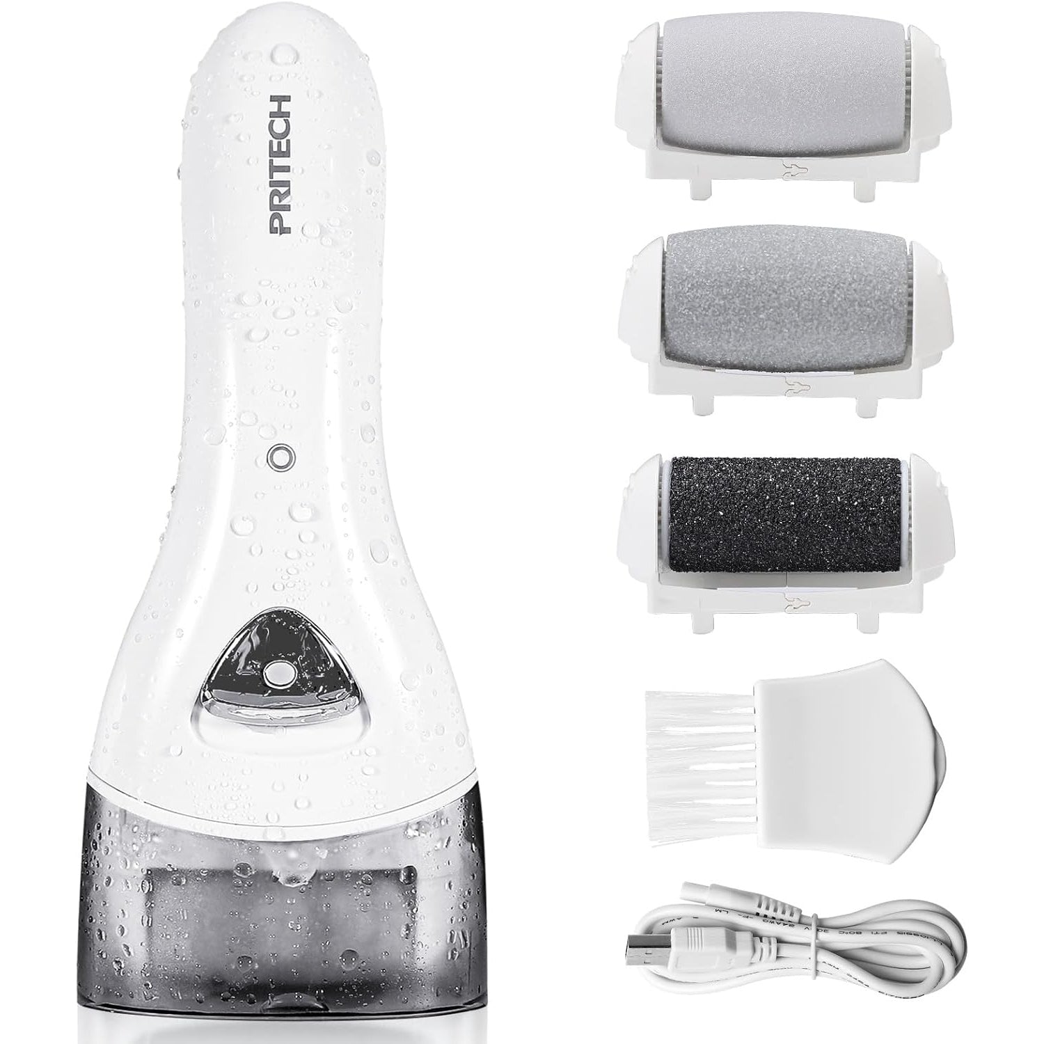 Electric Feet Callus Removers Rechargeable,Portable Electronic Foot File Pedicure Tools, Electric Callus Remover Kit,Professional Pedi Feet Care Perfect for Dead,Hard Cracked Dry Skin Ideal Gift - Medaid International