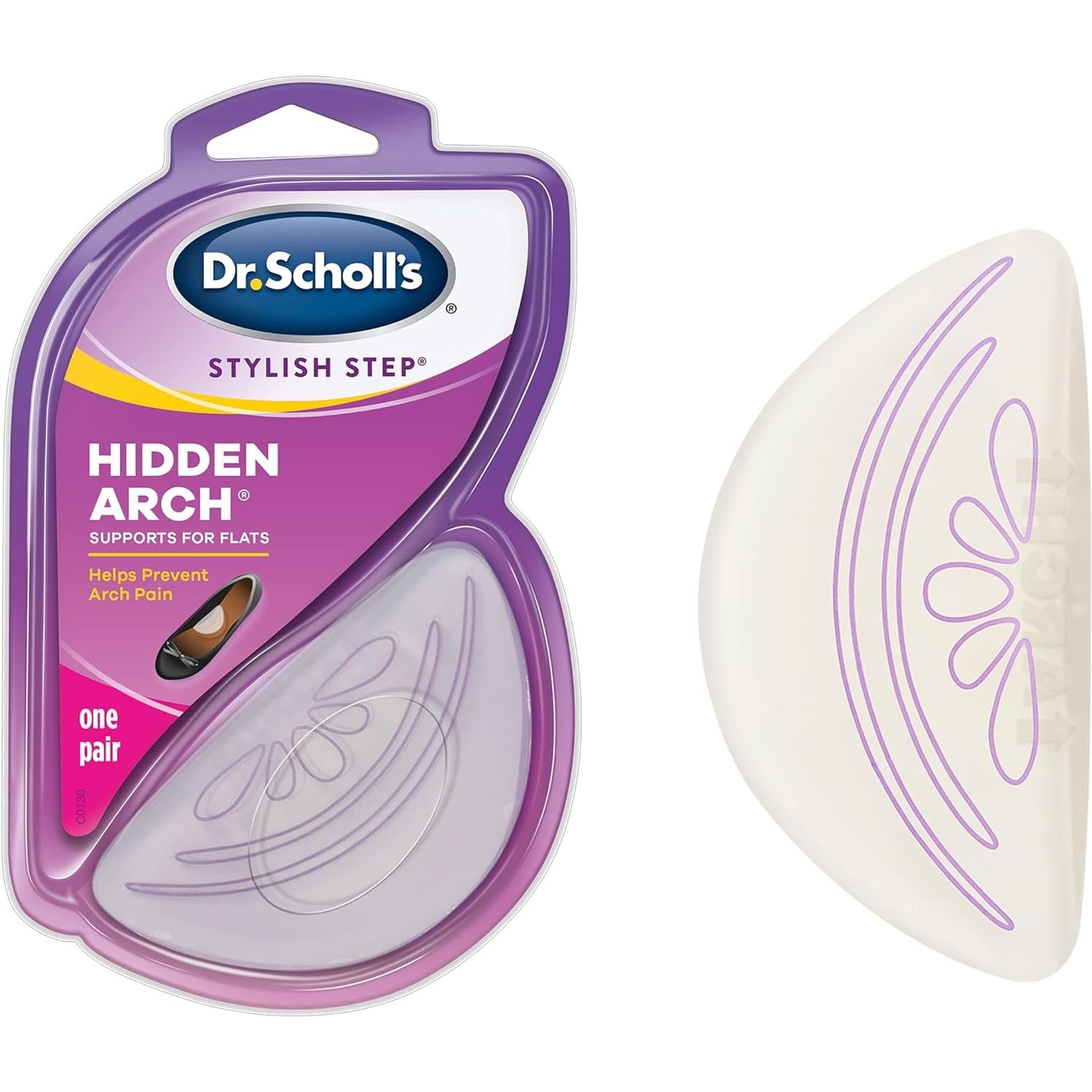 Dr. Scholl’s Stylish Step Hidden Arch Support for Flats, 1 Pair - One size fits all - Medaid