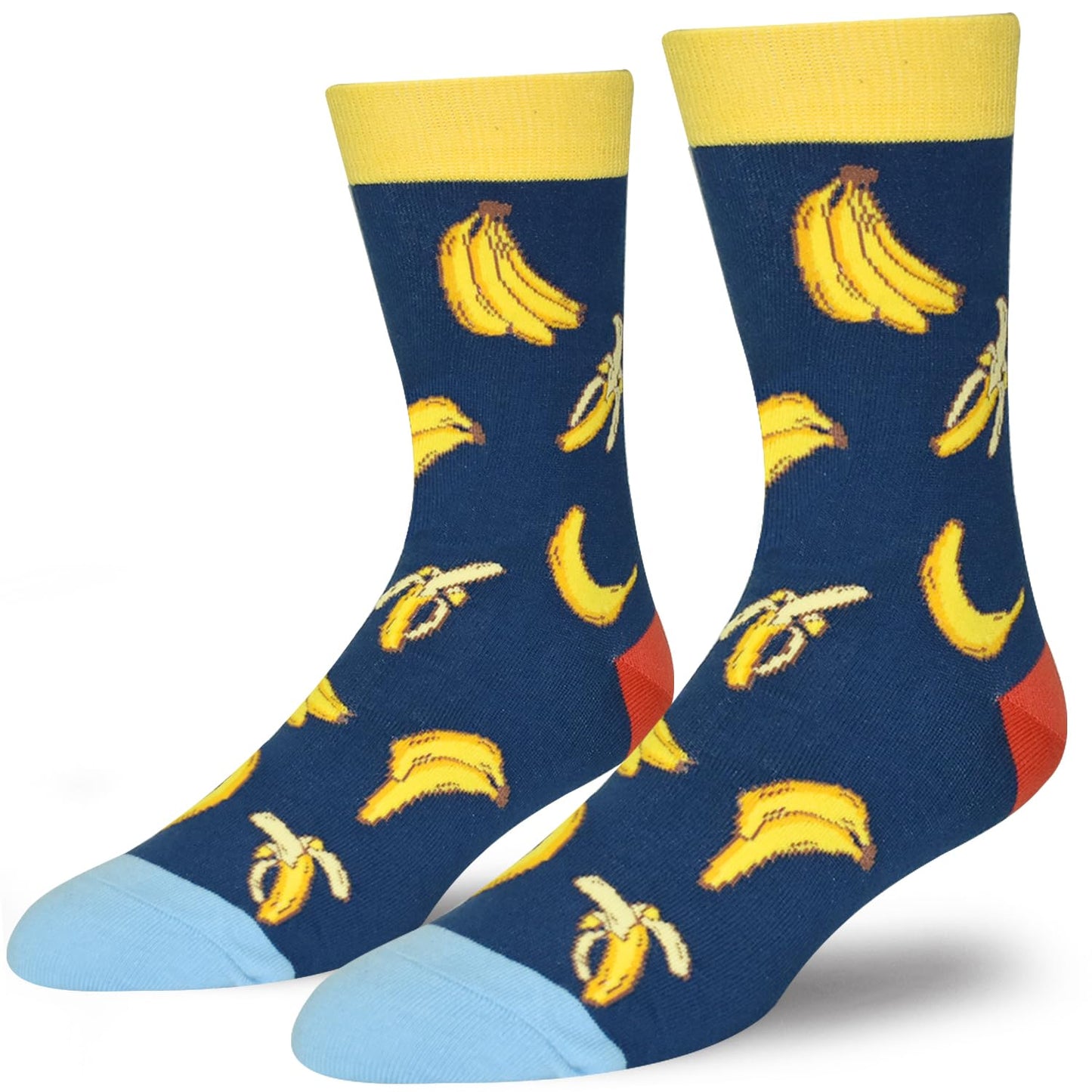 Funny Banana Socks Novelty Holiday Gifts Crazy Banana Fruit Socks for Men Women Teens - Medaid International