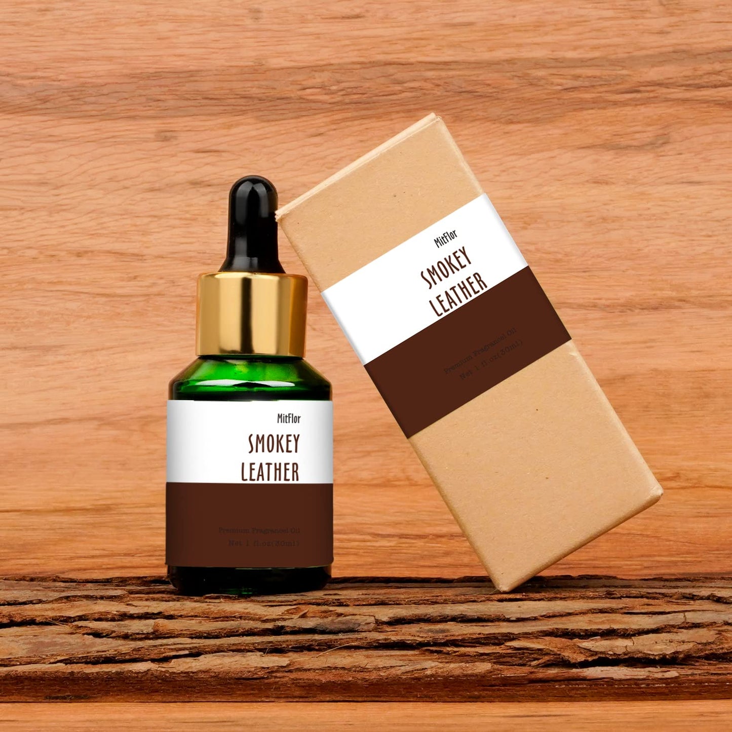 Smokey Leather Fragrance Oil, MitFlor Single Scented Essential Oil for Diffuser, Premium Grade Fragrance Oil for Soap & Candle Making, Men & Woody Scent for Home Fragrance, 30ml - Medaid International