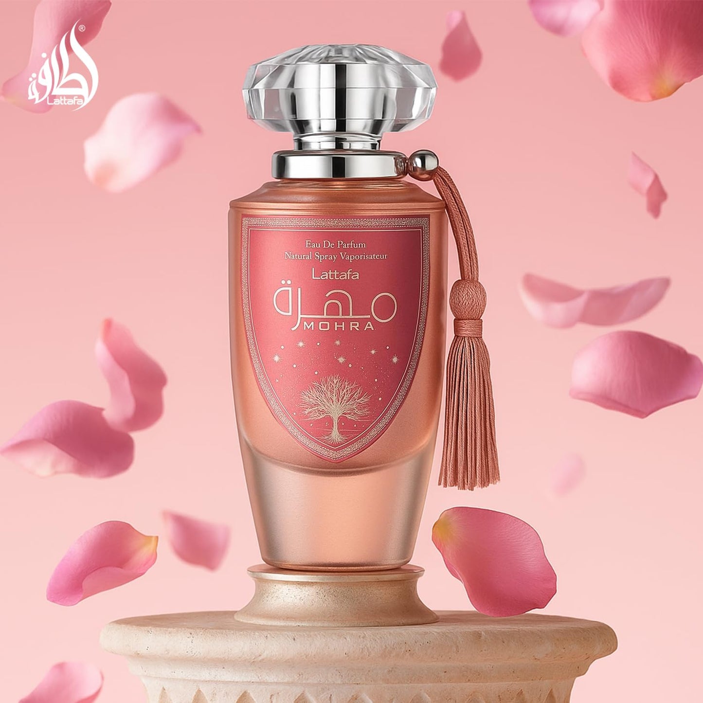 Lattafa Mohra Silky Rose for Women Eau de Parfum Spray, 3.4 Ounce / 100 ml - Medaid International