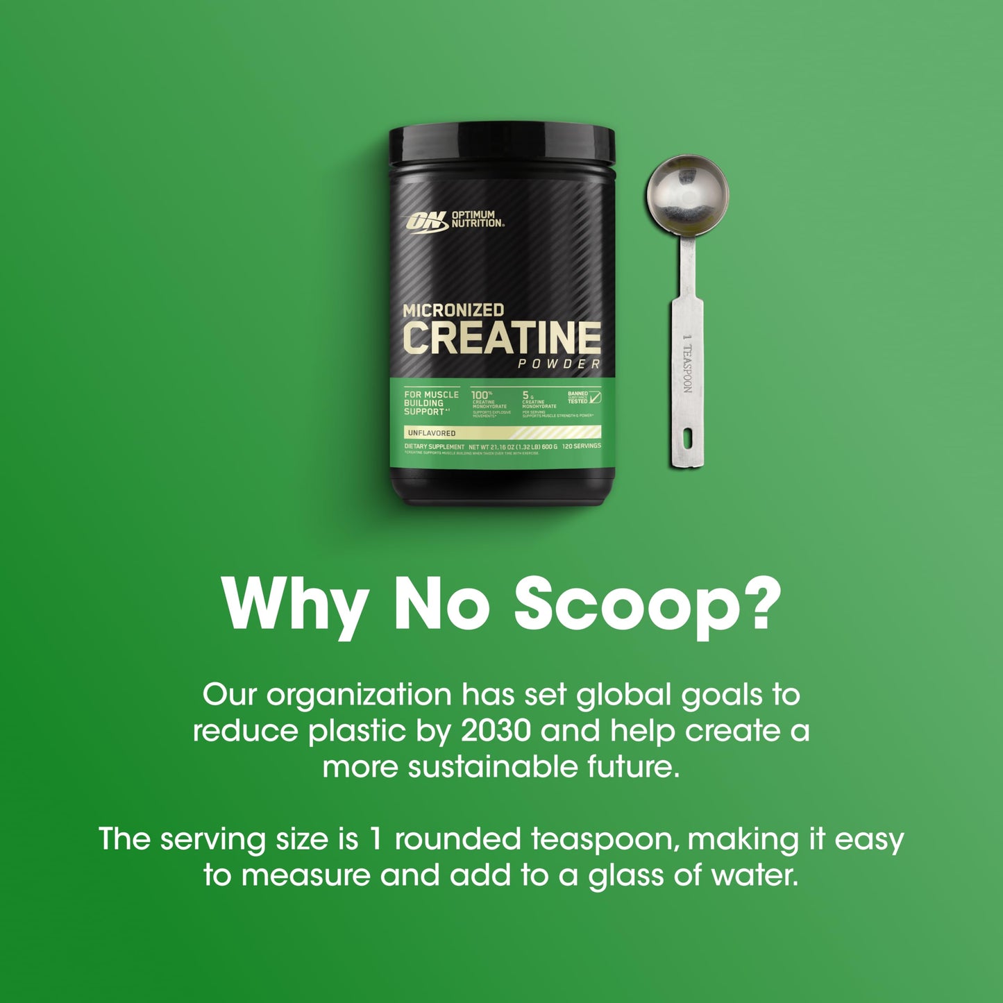 Optimum Nutrition Micronized Creatine Monohydrate Powder, Unflavored, 120 Servings, 600 Grams (Packaging May Vary) - Medaid International