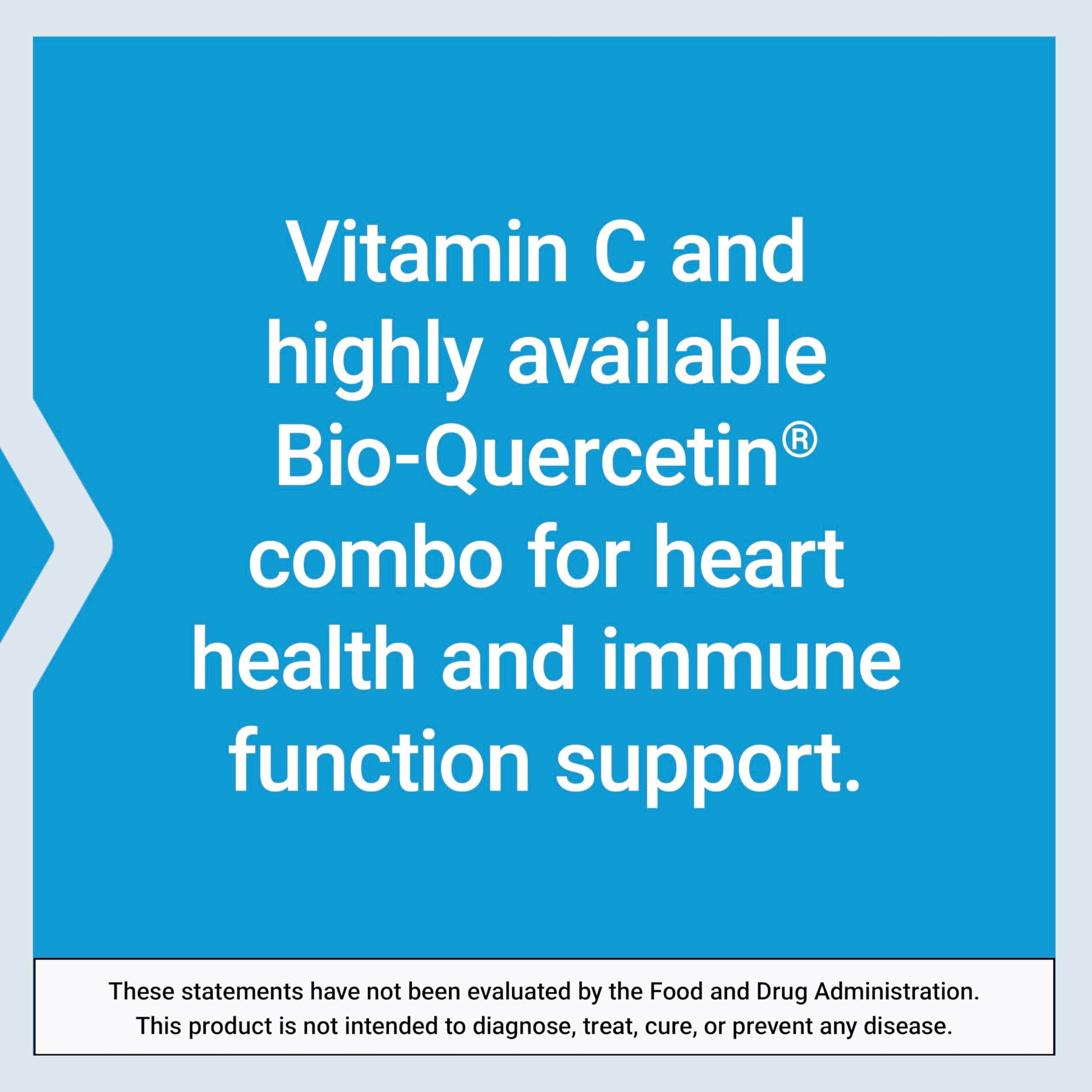 Life Extension Vitamin C and Bio-Quercetin®, Cardiovascular Health Supplement, Immune Support, Highly absorbable, quercetin, Vitamin C, Gluten Free, Non-GMO, Vegetarian, 250 Tablets - Medaid International