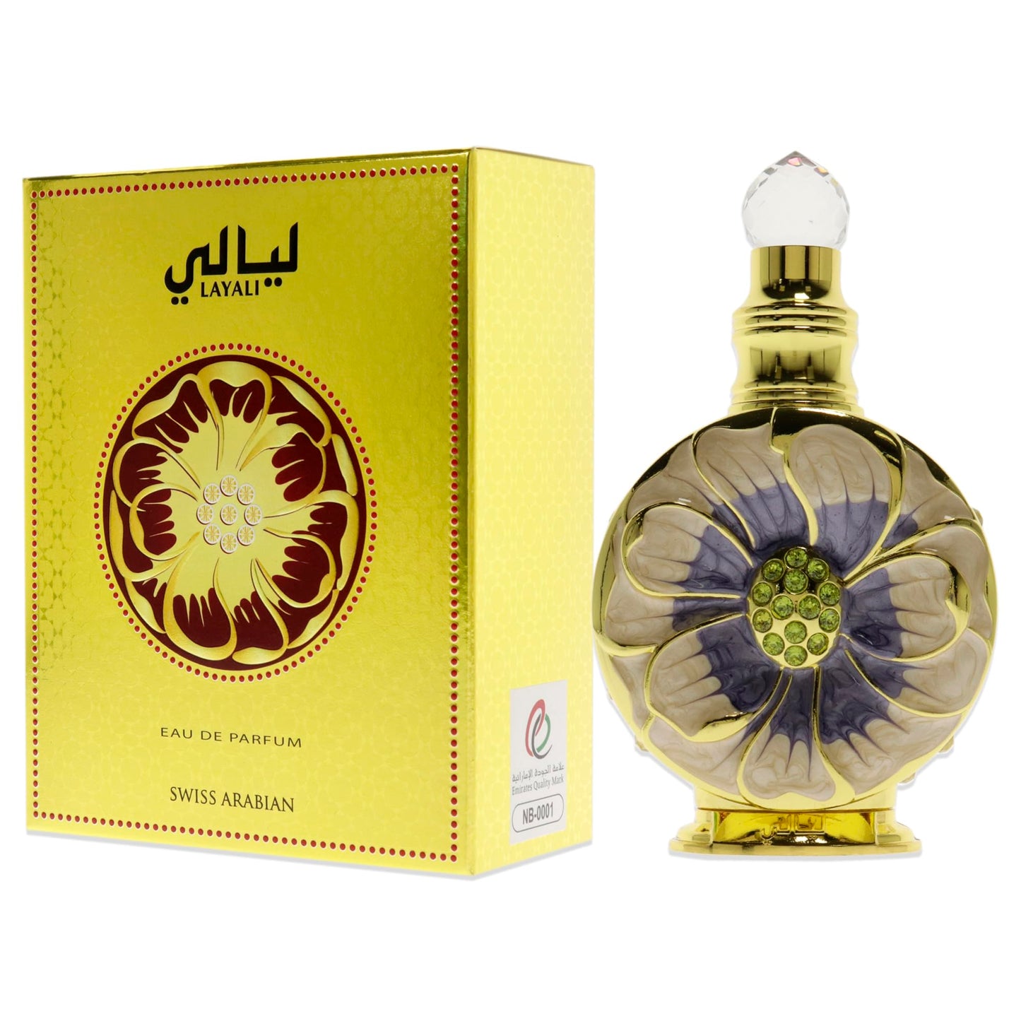 Swiss Arabian Layali - Luxury Products from Dubai - Long Lasting, Addictive Personal EDP Spray Fragrance - Seductive Signature Aroma - 1.7 oz - Medaid International