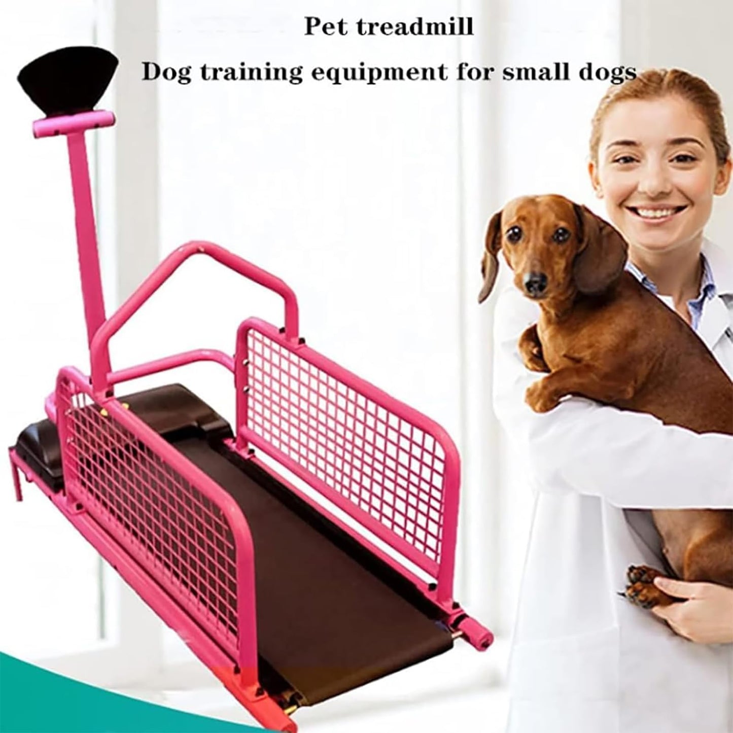 Dog Treadmill for Large Dogs, Pet Running Machine with LED Display Screen, 1-6 Km/h Speed Adjustable and 80kg Load-Bearing Capacity, Multiple Modes Display and Easy To Assemble, for Home, Garage - Medaid International