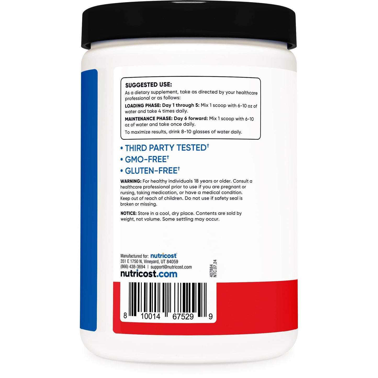 Nutricost Creatine Monohydrate Powder (Fruit Punch, 500 Gram) - Medaid International