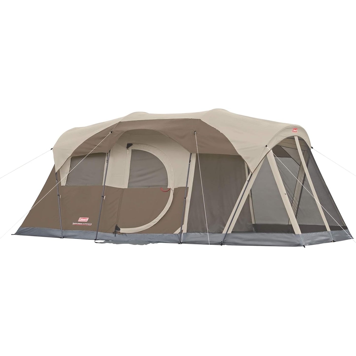 Coleman WeatherMaster Tent with Screened Porch, Weatherproof 6-Person Tent with Screen Room, Rainfly & Carry Bag Included - Medaid International