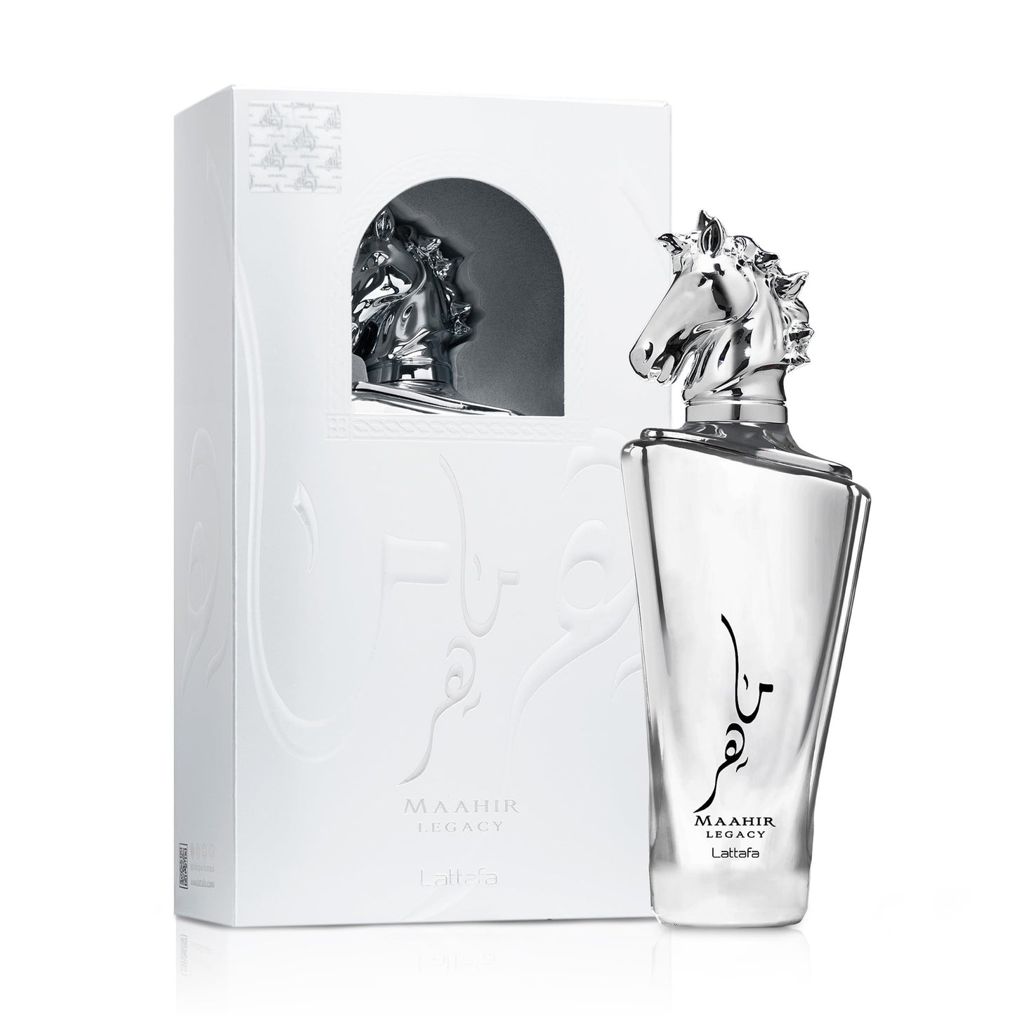 Lattafa Maahir Legacy - Aromatic Spicy, Citrus, Amber Wood - Eau de Parfum Long-Lasting Fragrance for Men, 3.40 Ounce / 100 ml - Medaid International