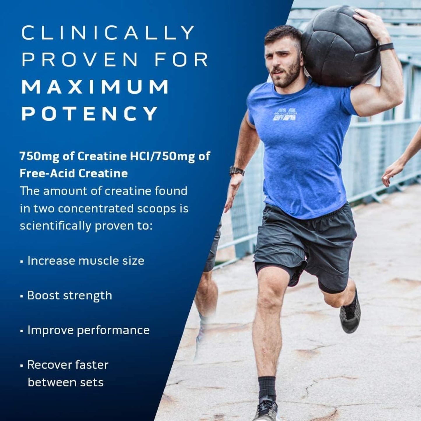 MuscleTech Cell-Tech Creactor - Creatine HCl Formula - Muscle Builder for Men & Women - Creatine HCl + Free-Acid Creatine Supplements - Fruit Punch Extreme, 120 Servings - Medaid International