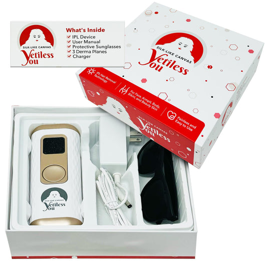 IPL Hair Removal Device, Laser Remover for Women & Men, at-Home Cooling Epilator with Quartz Tube, Hair Removal Machine for Yetiful Skin, Maquina Depilar (White) - Medaid International