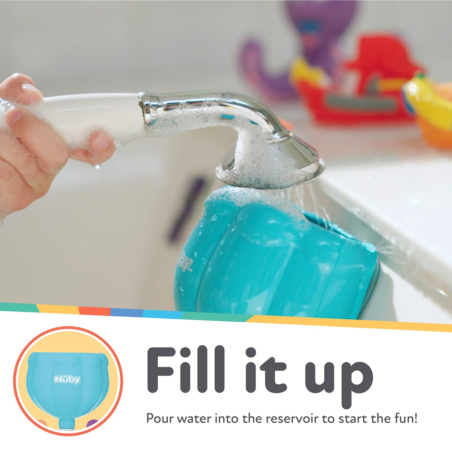 Nuby Wacky Waterworks Pipes Bath Toy - Baby Bathtub Toy with Interactive Features for Cognitive Development - Medaid International