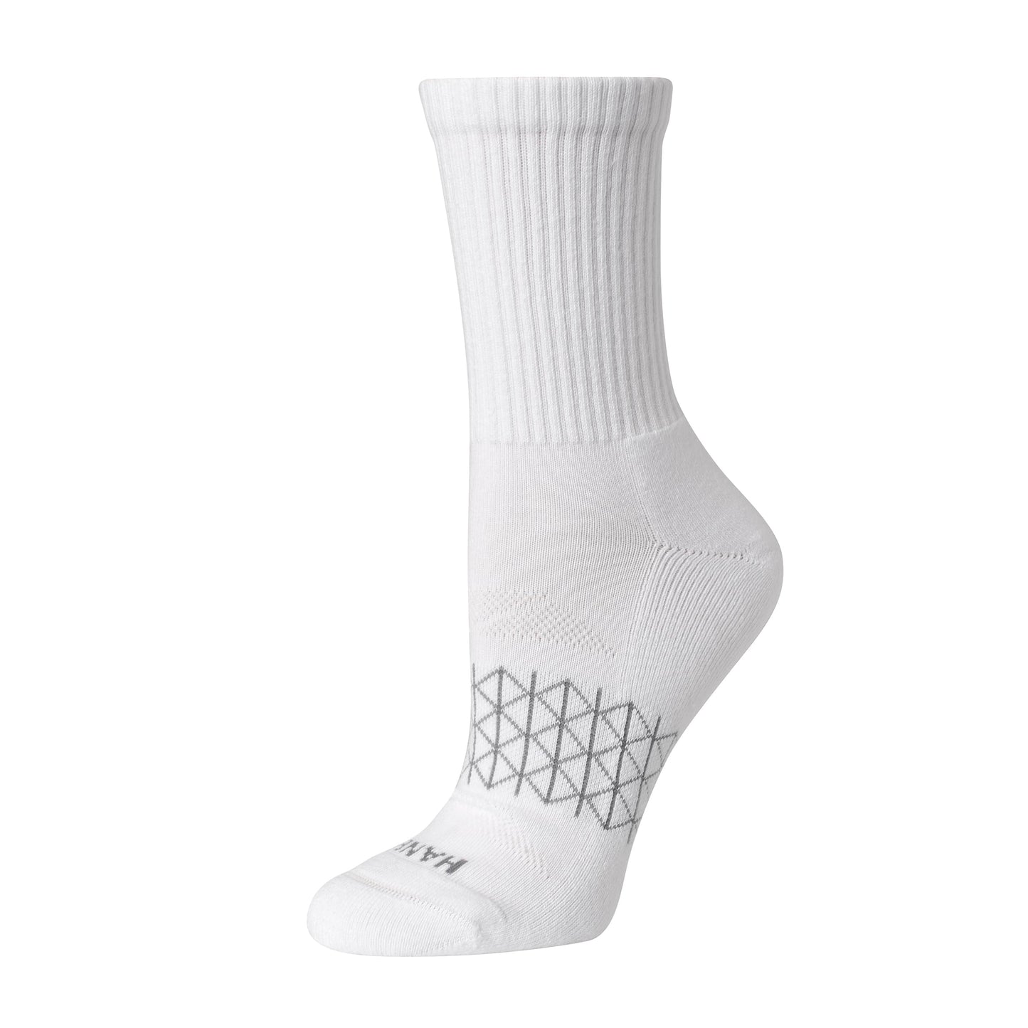 Hanes Women's Cushioned Crew Socks, Absolute Active Crew Socks for Women, Seamless Toe, 4-Pairs - Medaid International